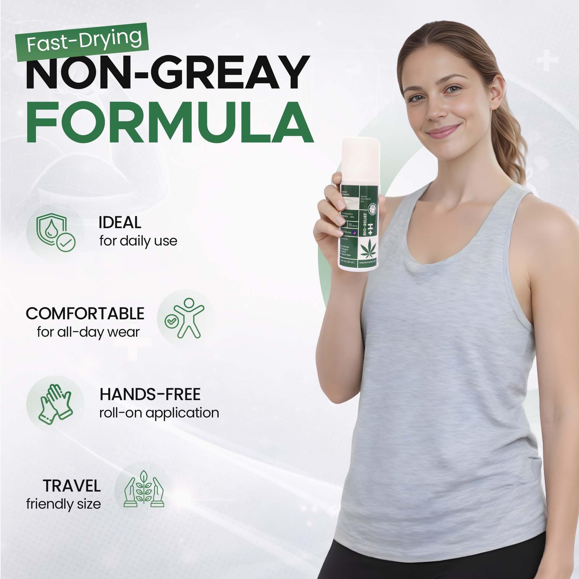 BIO-RELIEF Fast-Acting Hemp Pain Relief Roll On - Highly Effective, Cool & Topical Pain Relief Extra Strength for Arthritis, Muscle, Joint & Back – Easy Roll On Maximum Strength Scientific Solutions Global buy supplements canada