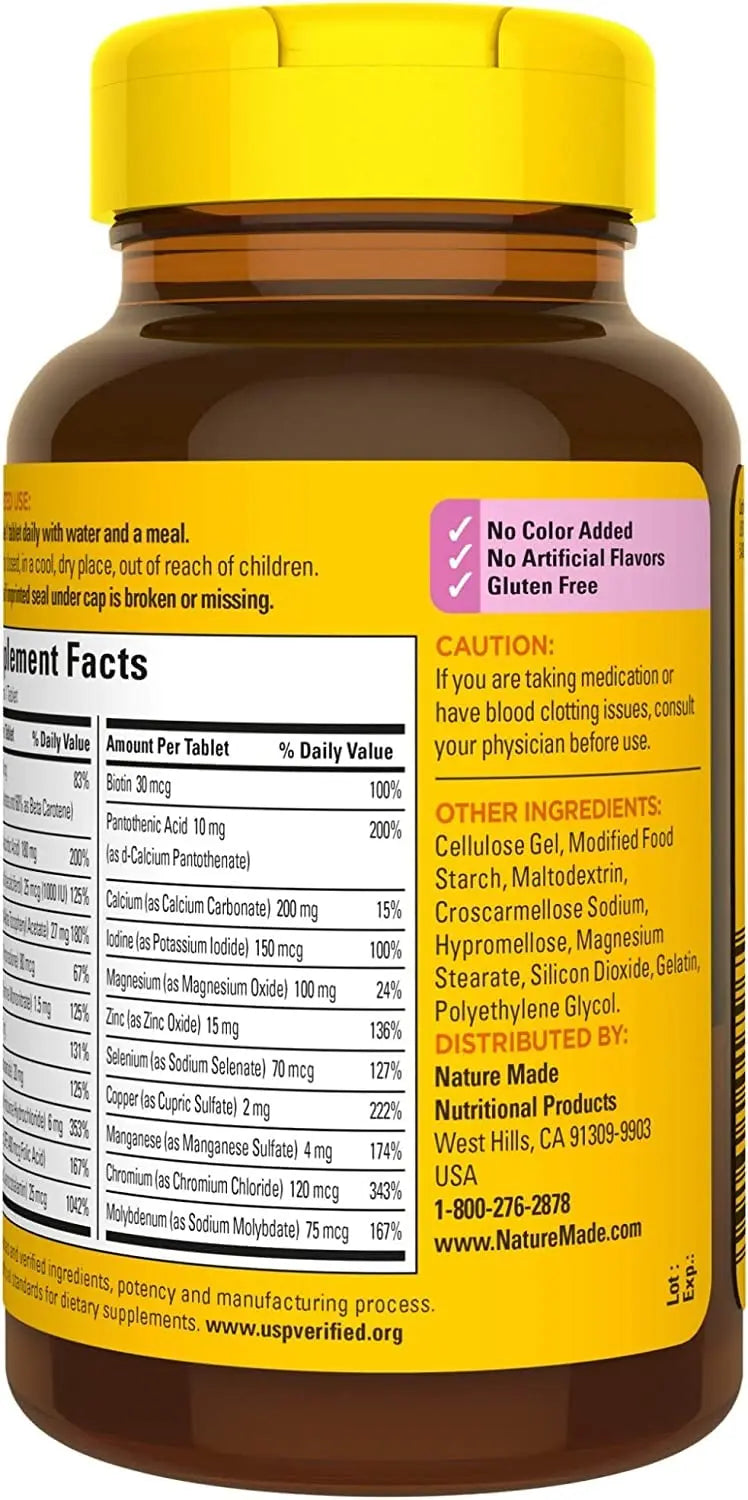 Nature Made Multi for Her 50+ Vitamin/Mineral Tablets 90 ea (Pack of 4) Nature Made buy supplements canada