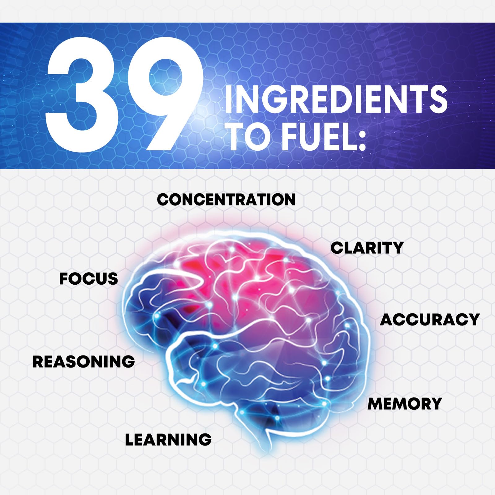 Brain Memory Supplement - 3X Strength Nootropics for Concentration, Clarity & Focus Support - Brain Health Cognitive Vitamins with Bacopa, Phosphatidylserine & DMAE, Brain Booster Pills, 120 Capsules Nature's Peak buy supplements canada