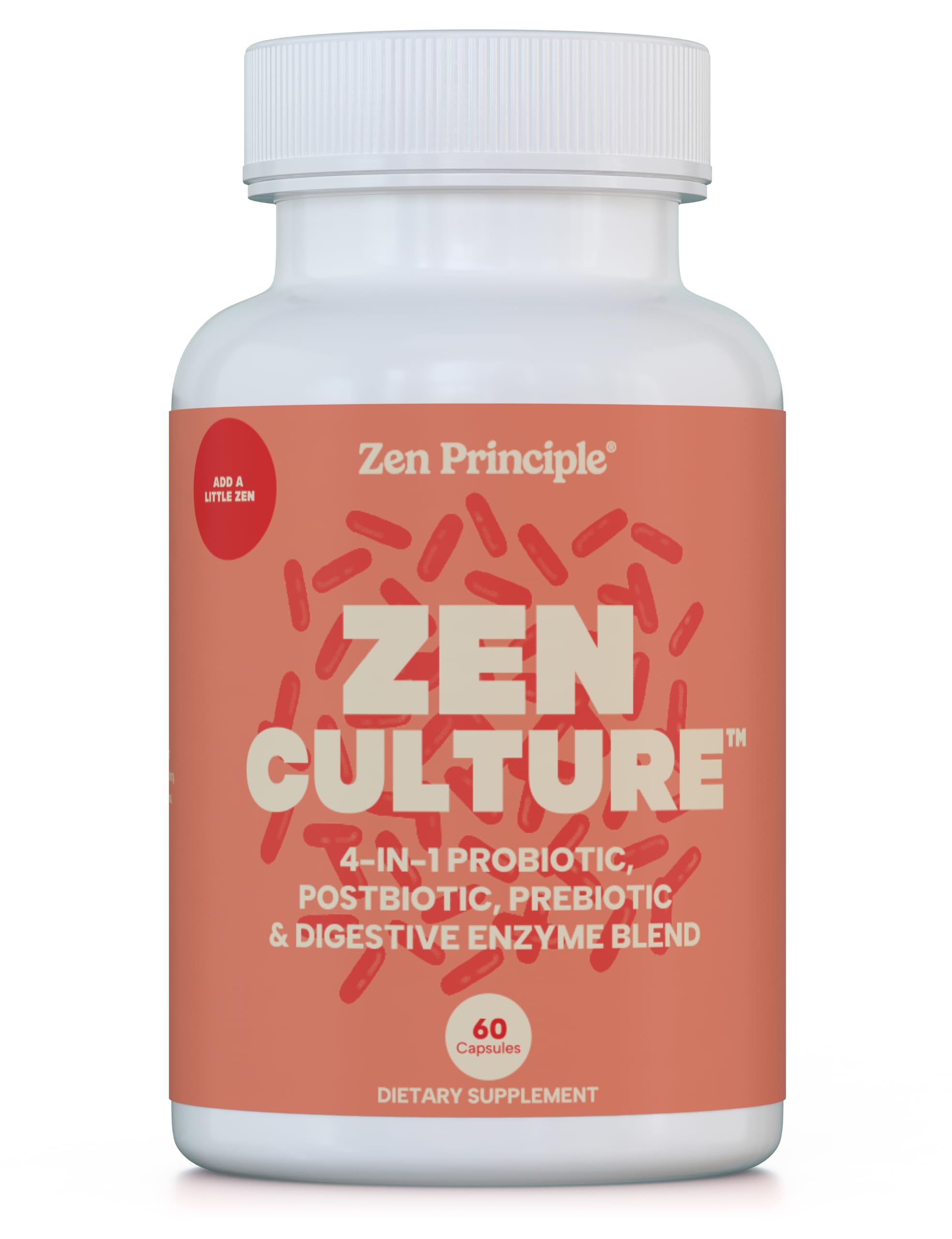 Zen Principle Zenculture™ – 4-in-1 Synbiotic Supplement (Probiotic + Prebiotic + Postbiotic + Digestive Enzymes) with CoreBiome®. Anti Bloating, Immune & Brain-Gut Health. 60 Capsules Zen Principle buy supplements canada