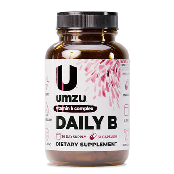 UMZU Daily B, 30 Day Supply – Complete Vitamin B Complex Supplement Blend with B1, B2, B3, B5, B6, B7, B9 & B12 Plus Folic Acid & Biotin – Supports Energy, Focus, Mood, UMZU buy supplements canada