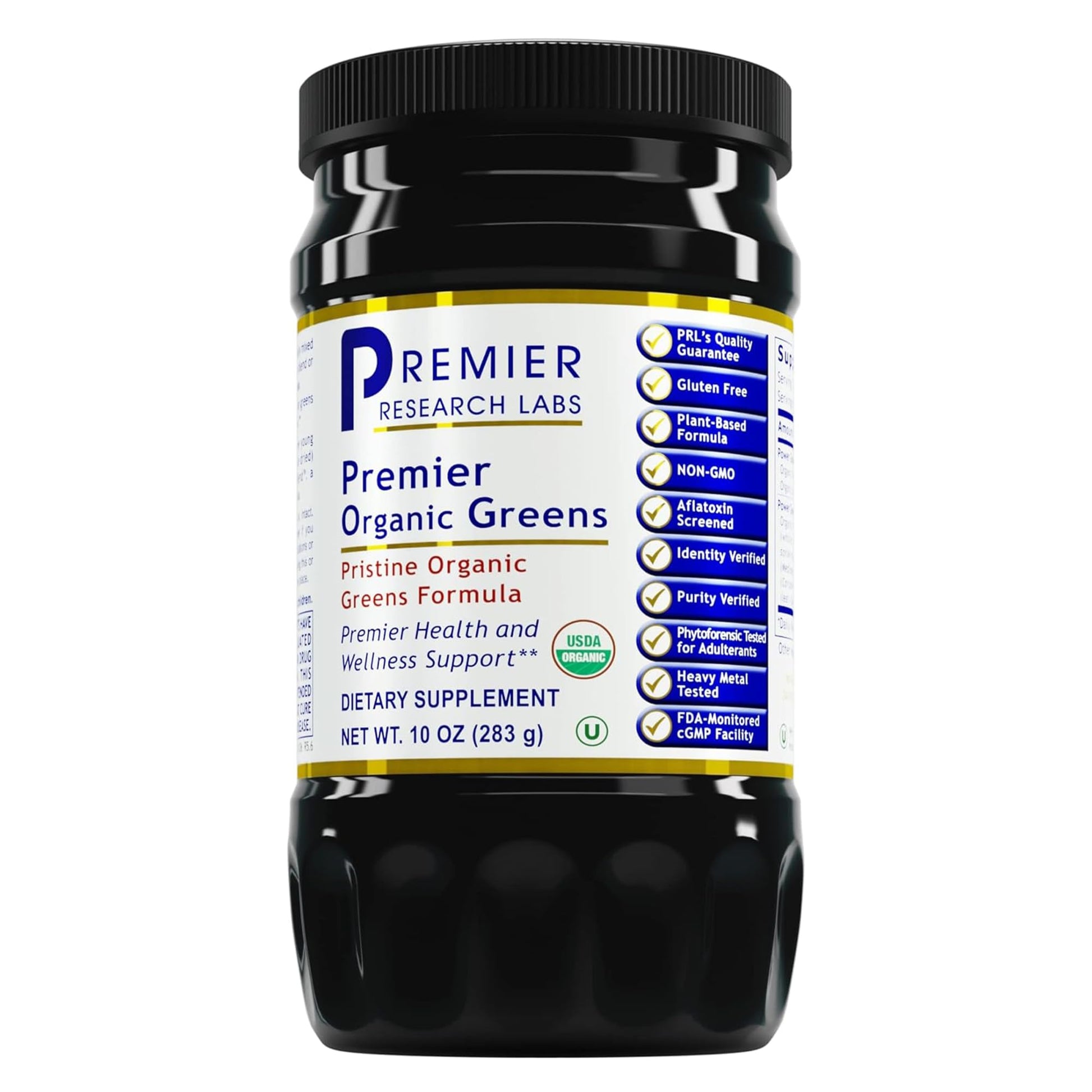Premier Research Labs Premier Organic Greens - Super Greens Powder, Greens Superfood Powder for Drinks, Green Juice, Nutrition Support, Supergreens for Men & Women, Spinach, Alfalfa, Chlorella - 10 oz Premier Research Labs buy supplements canada