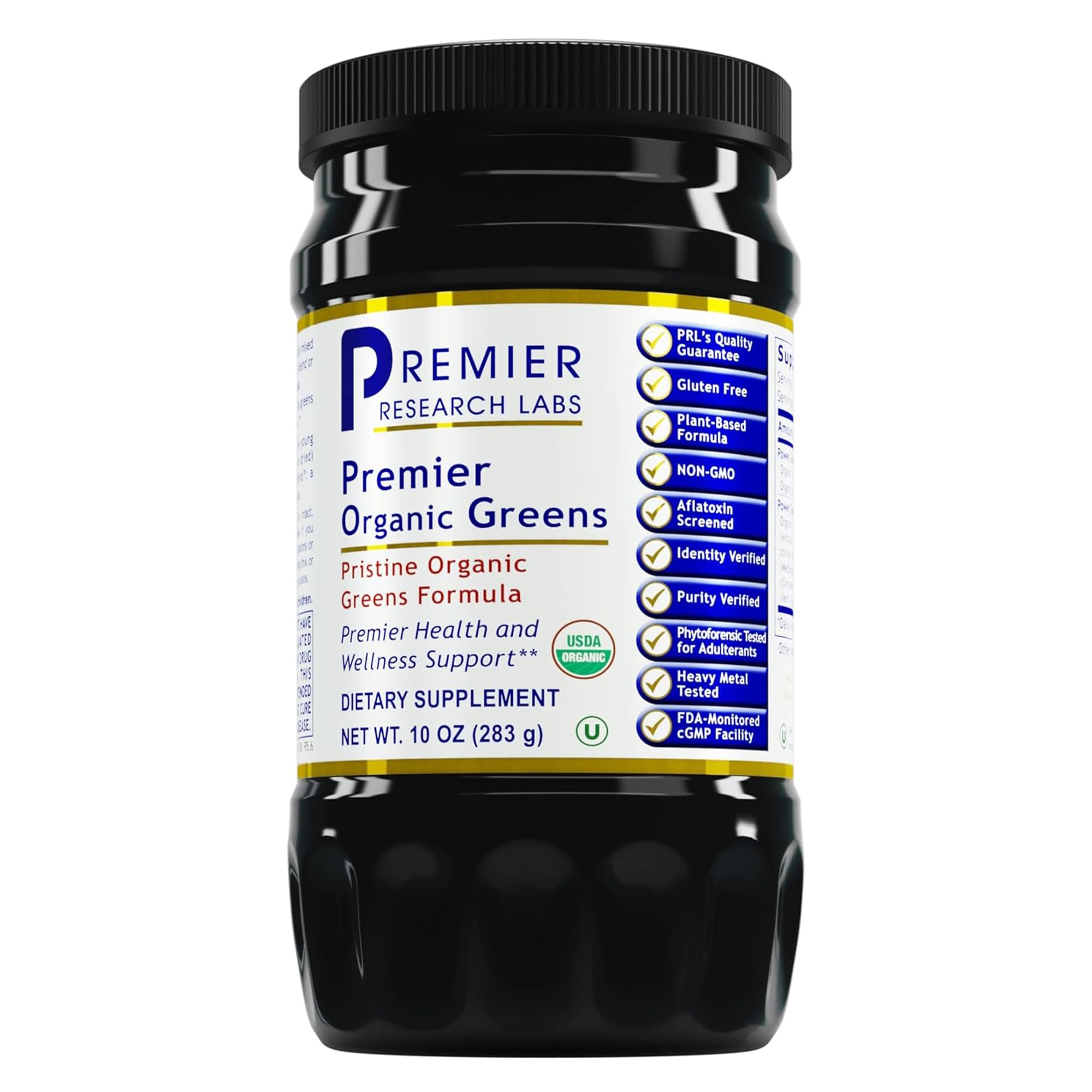 Premier Research Labs Premier Organic Greens - Super Greens Powder, Greens Superfood Powder for Drinks, Green Juice, Nutrition Support, Supergreens for Men & Women, Spinach, Alfalfa, Chlorella - 10 oz Premier Research Labs buy supplements canada