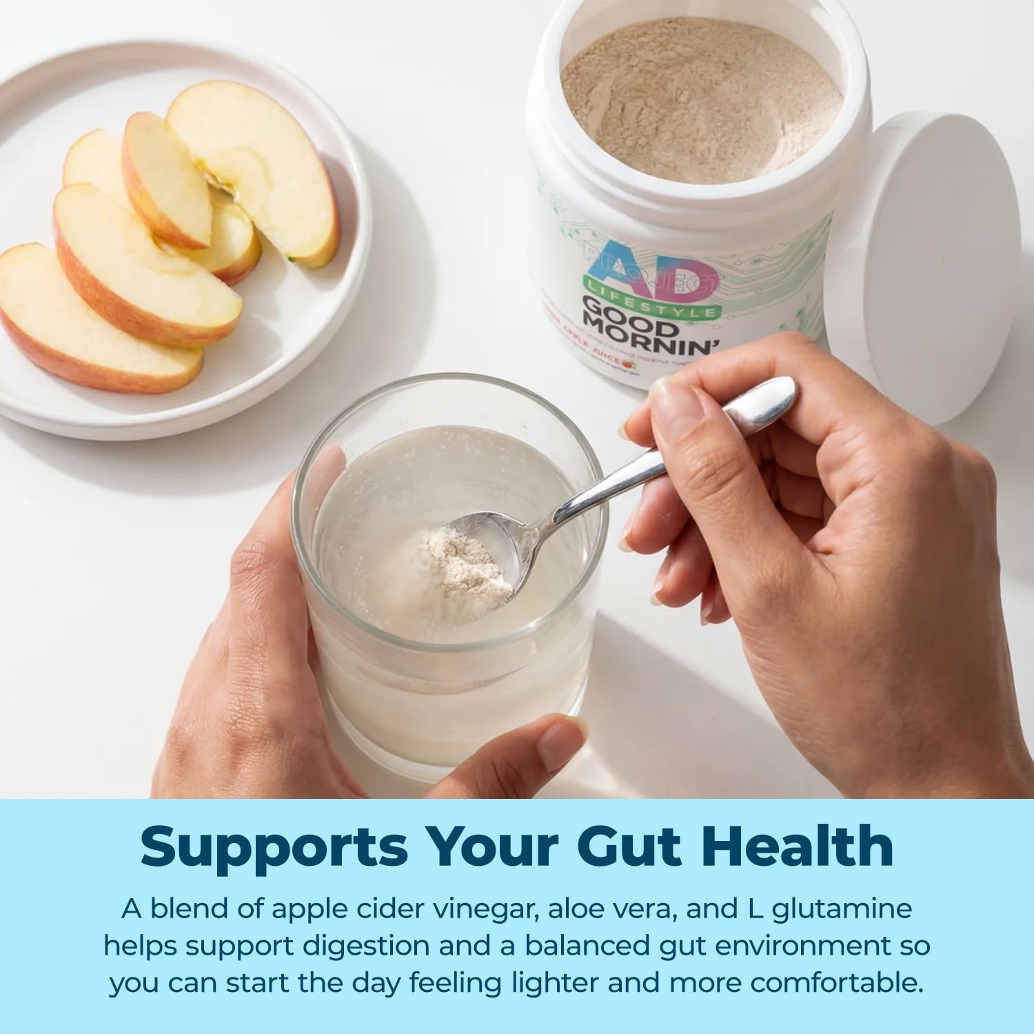 Project AD Life Good Morning Detox and Performance Drink, Naturally Flavored and Formulated with L-GLutamine, Apple Cider Vinegar, and Aloe Vera (24 Servings, Summer Fruits) PROJECT AD LLC buy supplements canada
