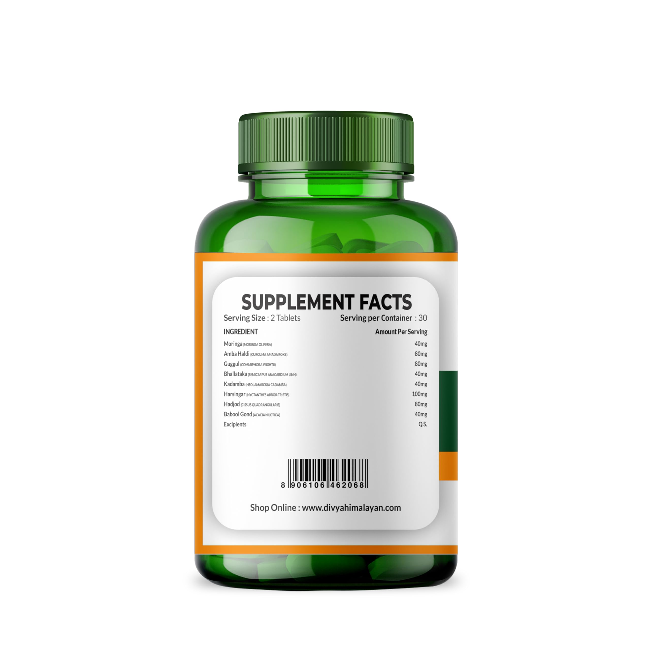 Divya Himalayan Plant-Based Joint Care Supplement, 60 Tablets, Improves Joint Flexibility, Strengthen Muscles | Supports Mobility for Men Women Old Age - 60 Joint Support Tablet Divya Himalayan buy supplements canada