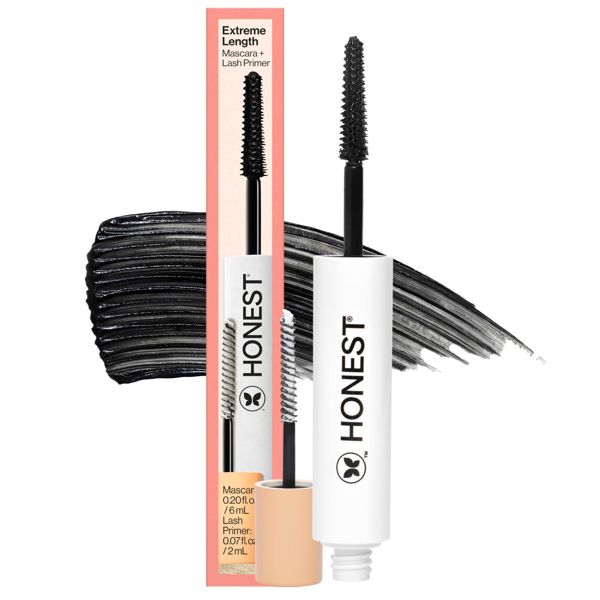 Honest Beauty 2-in-1 Extreme Length Clean Mascara + Lash Primer | Lengthening + Volumizing | Cruelty Free + Safe for Sensitive Eyes | Black, .27 fl oz Honest Beauty buy supplements canada
