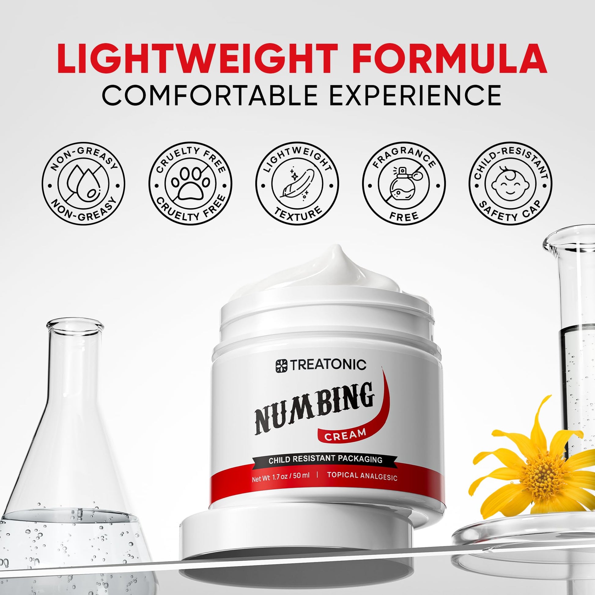 Treatonic Numbing Cream: Extra Strength Numbing Cream for Discomfort, Burning, Itching, & After Sun - Maximum Strength Topical Anesthetic with Menthol & Emu Oil for Toes Feet Hands Legs Arms – 1.7oz Treatonic buy supplements canada