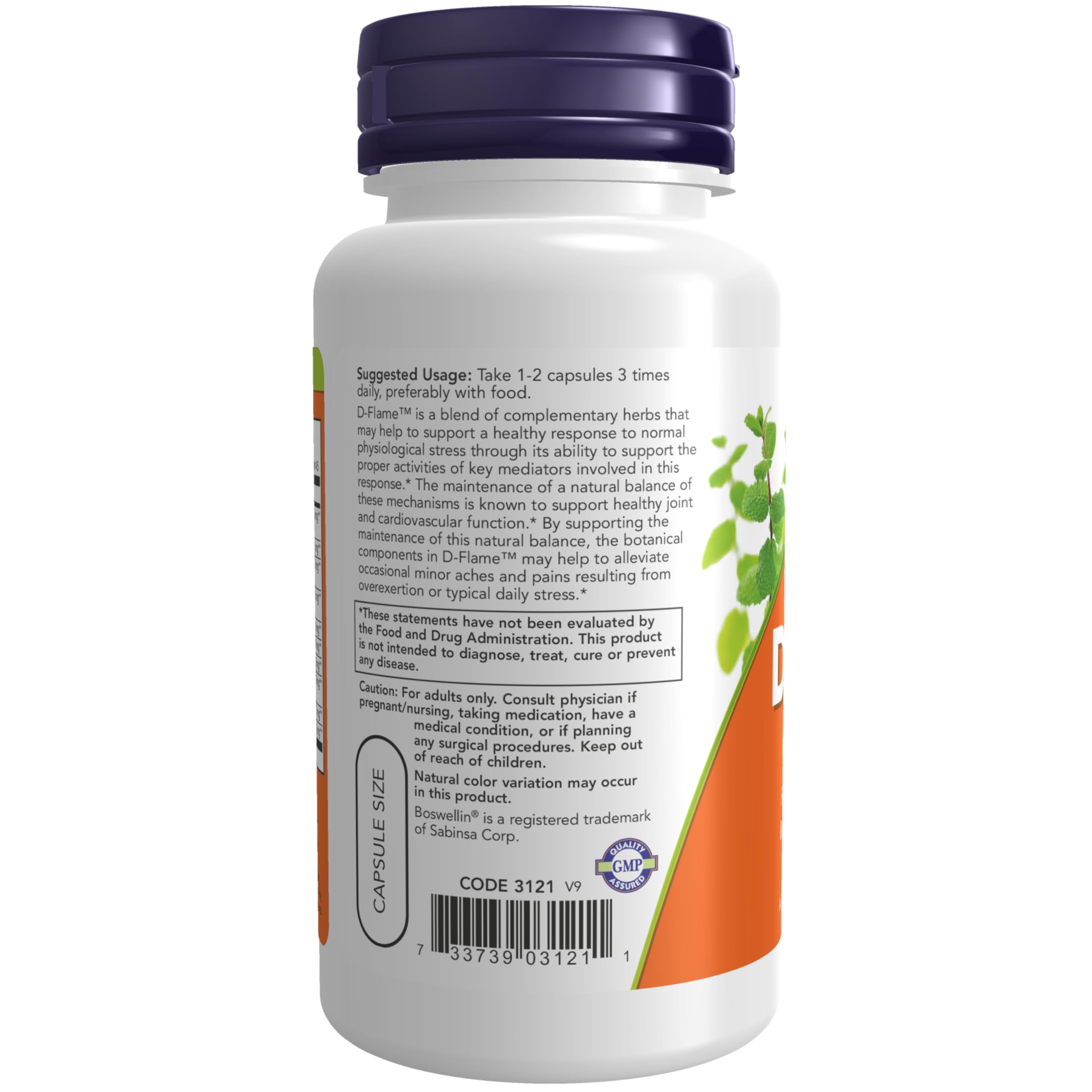 NOW Foods Supplements, D-Flame™ with a Blend of Complementary Herbs, Overexertion Support*, 90 Veg Capsules NOW Foods buy supplements canada