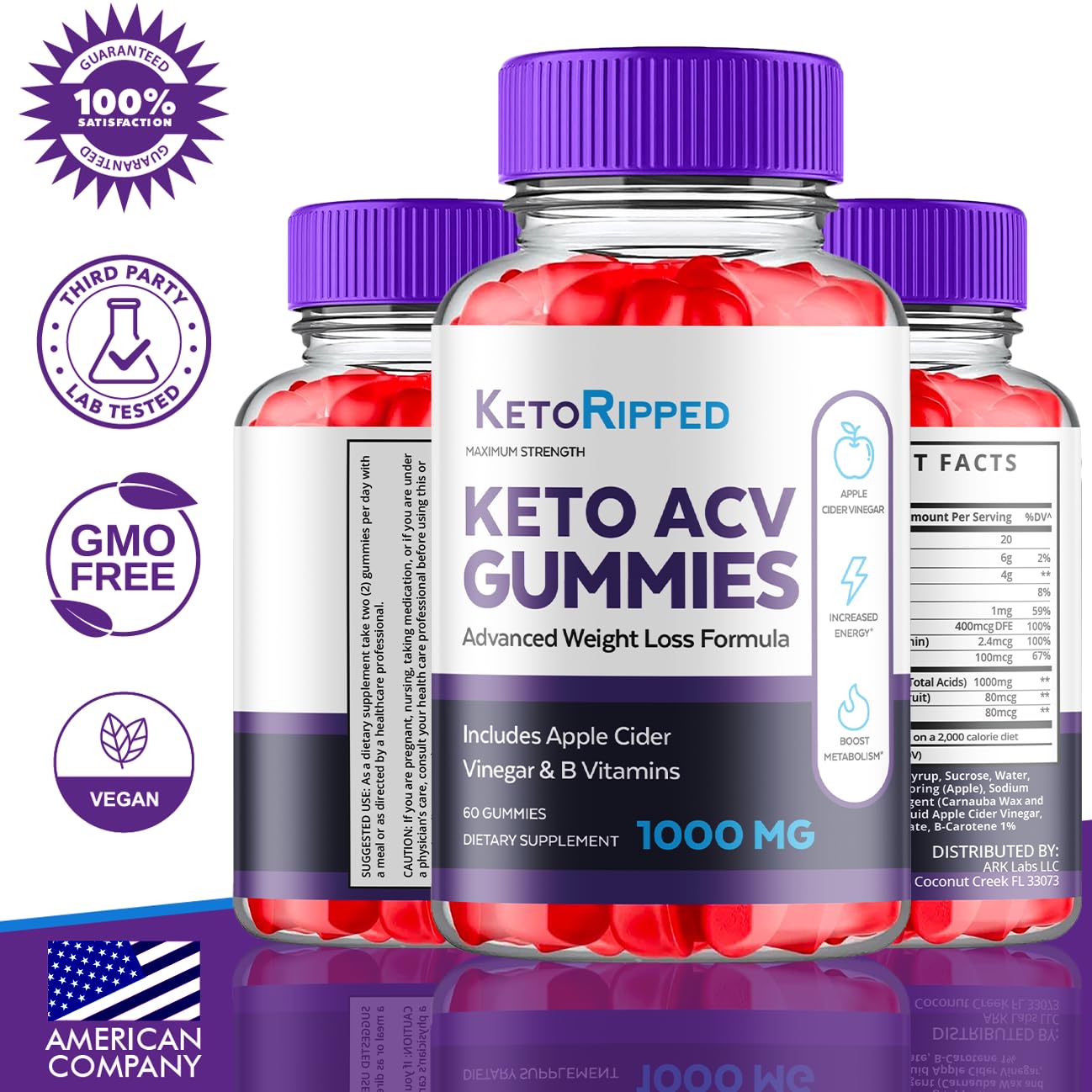 (5 Pack) Keto Ripped ACV Gummies, Keto Ripped ACV Gummies Advanced Weight Loss 1000MG Ark Labs buy supplements canada