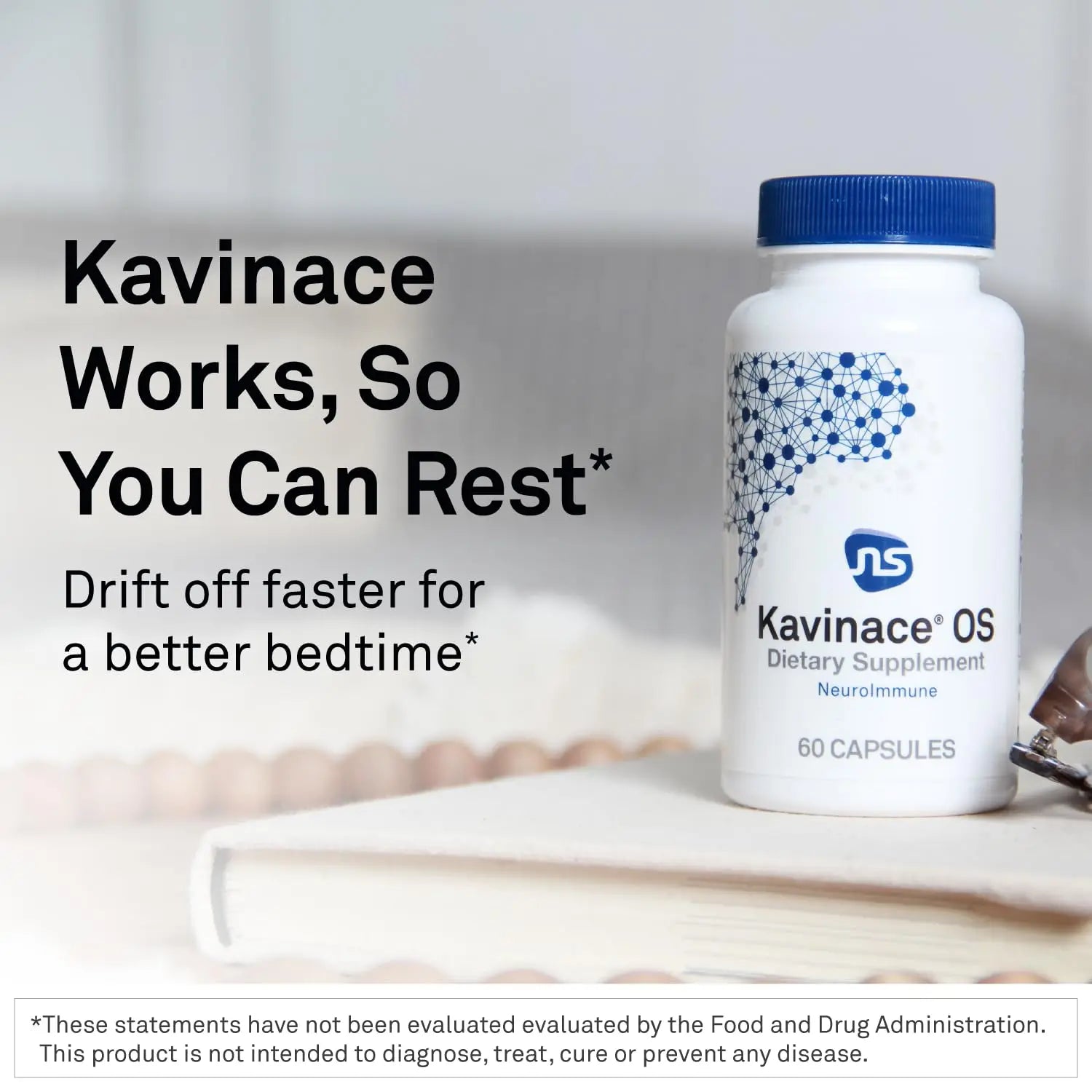 Neuroscience Kavinace OS - Sleep Aid Formula with Melatonin 5mg + L-Theanine - Nighttime Cellular Health Blend for Sleep Efficiency and Immune Support (60 Capsules) NeuroScience buy supplements canada