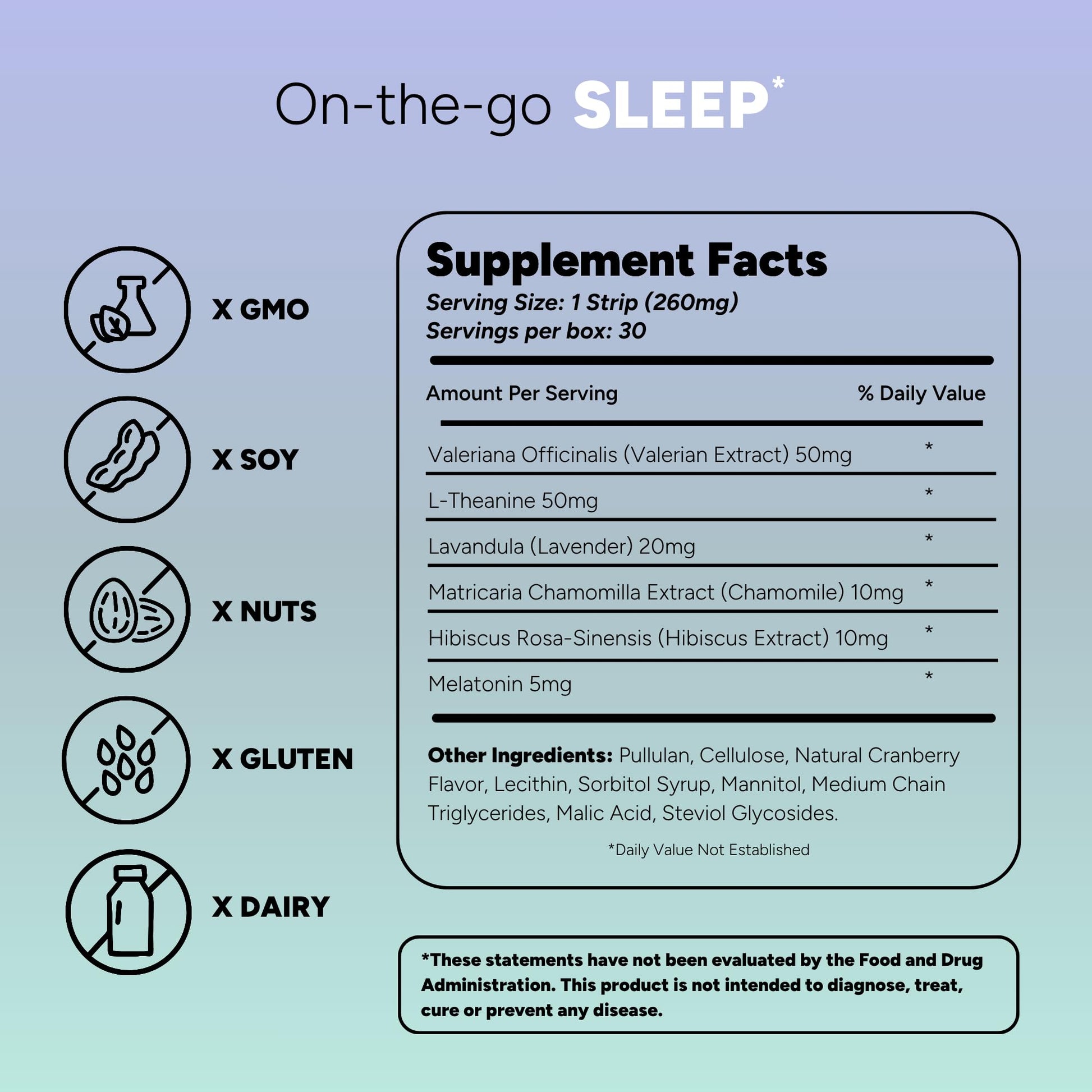 STRIPPIES Dissolvable Sleep Strips – Fast-Acting Melatonin 5mg with L-Theanine, Lavender, Chamomile, Hibiscus & Valerian – Natural Cranberry Flavor – 90 Strips STRIPPIES buy supplements canada
