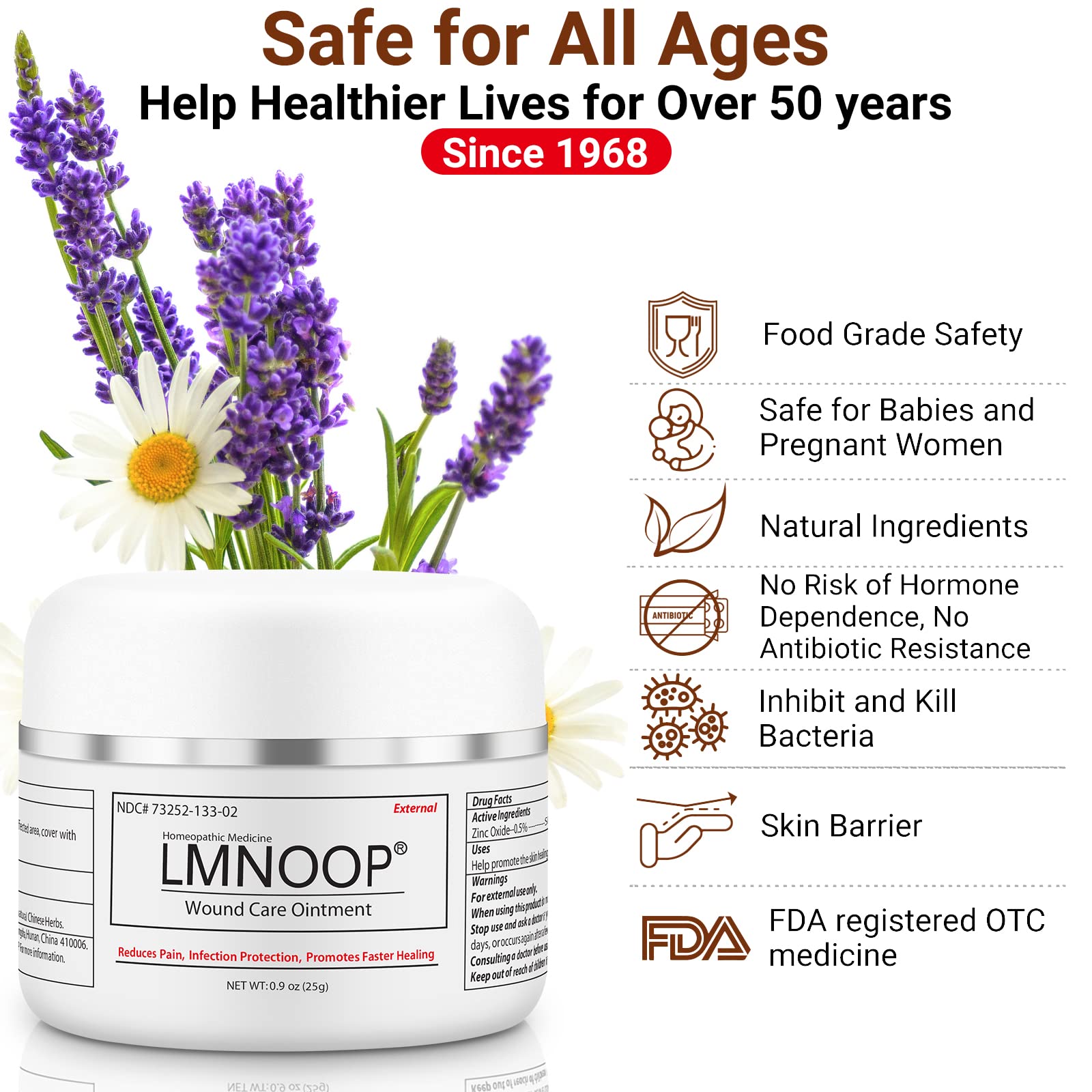 LMNOOP® Bed Sore Cream, Maximum Strength Wound Care Ointment for Infection Protection & Skin Repair LMNOOP buy supplements canada