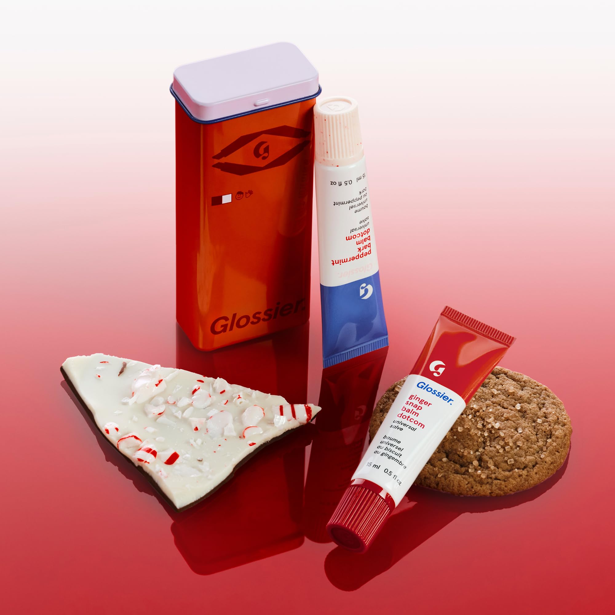Glossier Balm Dotcom Hydrating Lip Balm Duo - Peppermint Bark & Ginger Snap - Lanolin, Beeswax & Castor Oil for Dry Lips - Nourishing Lip Care Gift Set, 2 x 15ml Glossier buy supplements canada