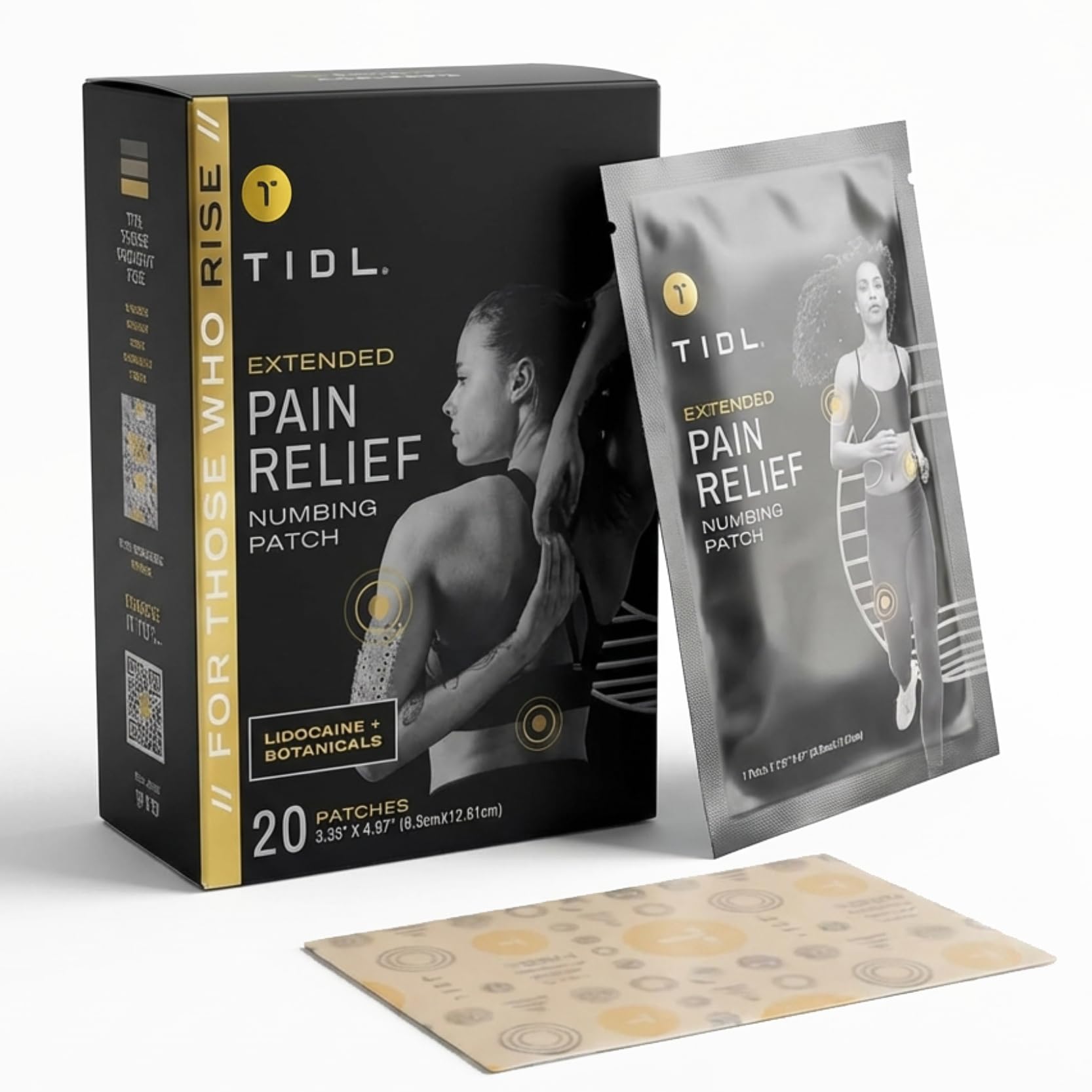 TIDL Recovery Patches, 20 Count, Maximum Strength for Targeted Back Pain, Joint & Muscle Pain Relief, Immediate Numbing & Soothing, Non-Stick Adhesive for Easy Application & Removal TIDL buy supplements canada
