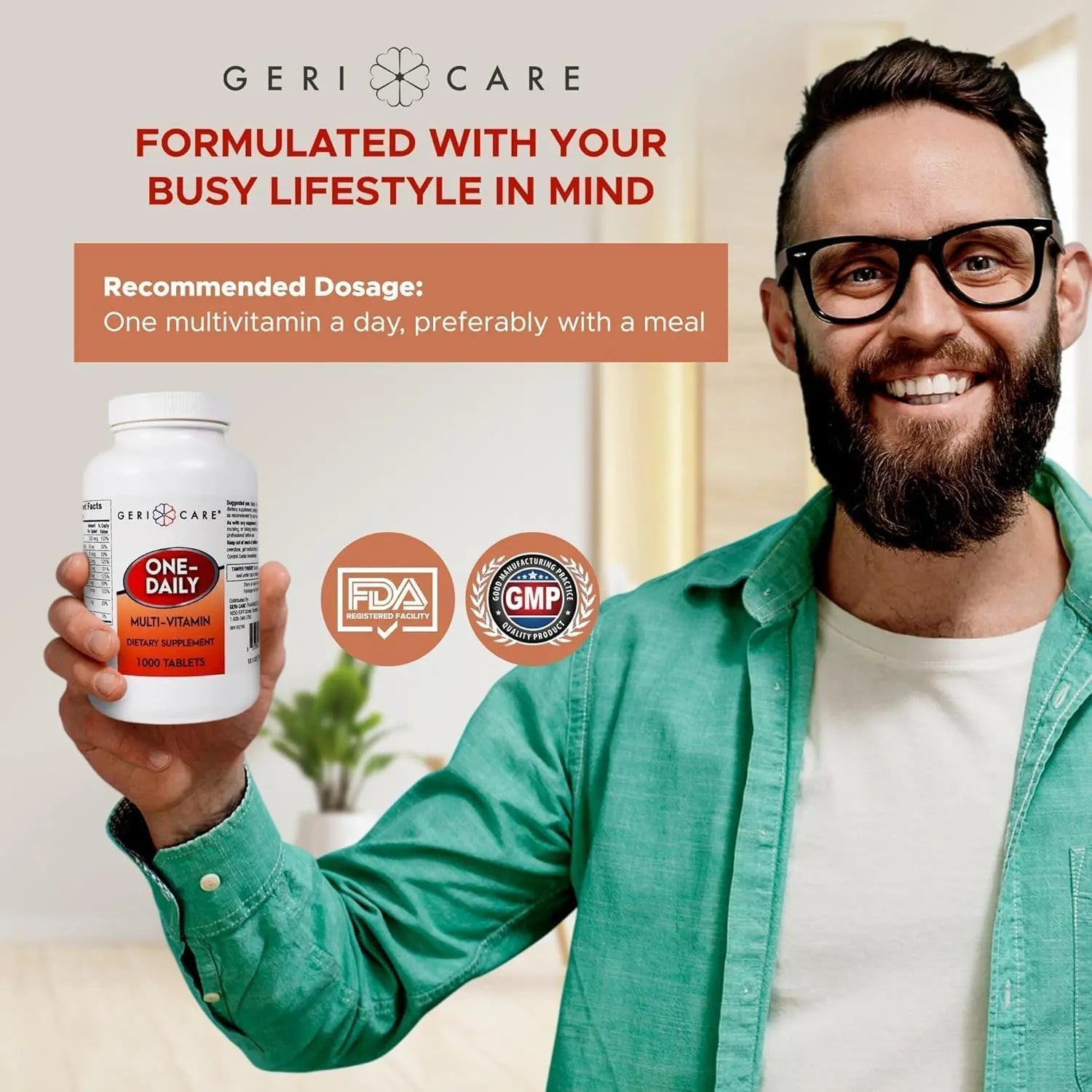 GeriCare Multivitamin Supplement Tablets, (Bottle of 1000) GeriCare buy supplements canada