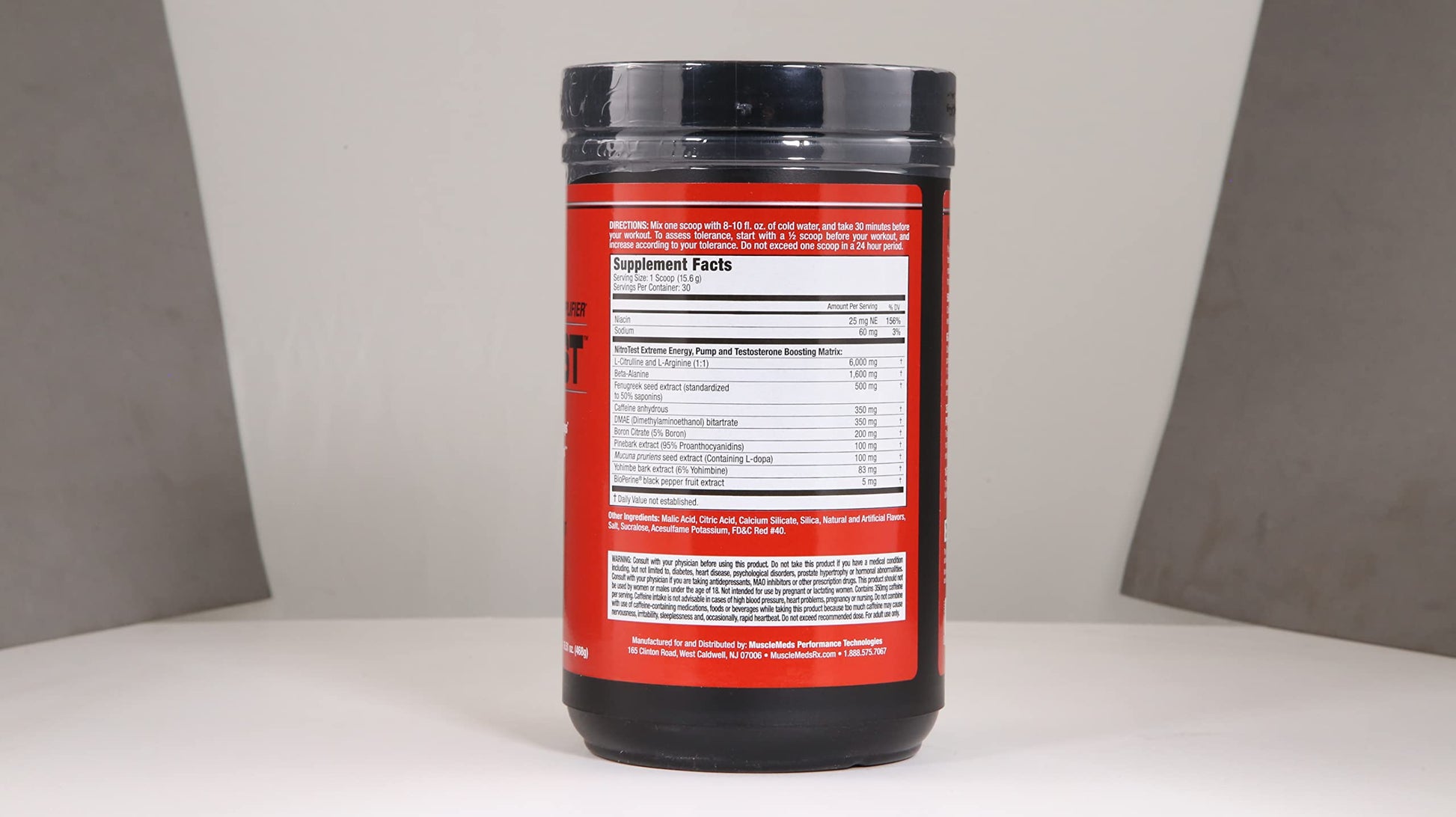 MuscleMeds Nitrotest Pre-Workout Supplement Drink, Boost Nitric Oxide, Testosterone MuscleMeds buy supplements canada