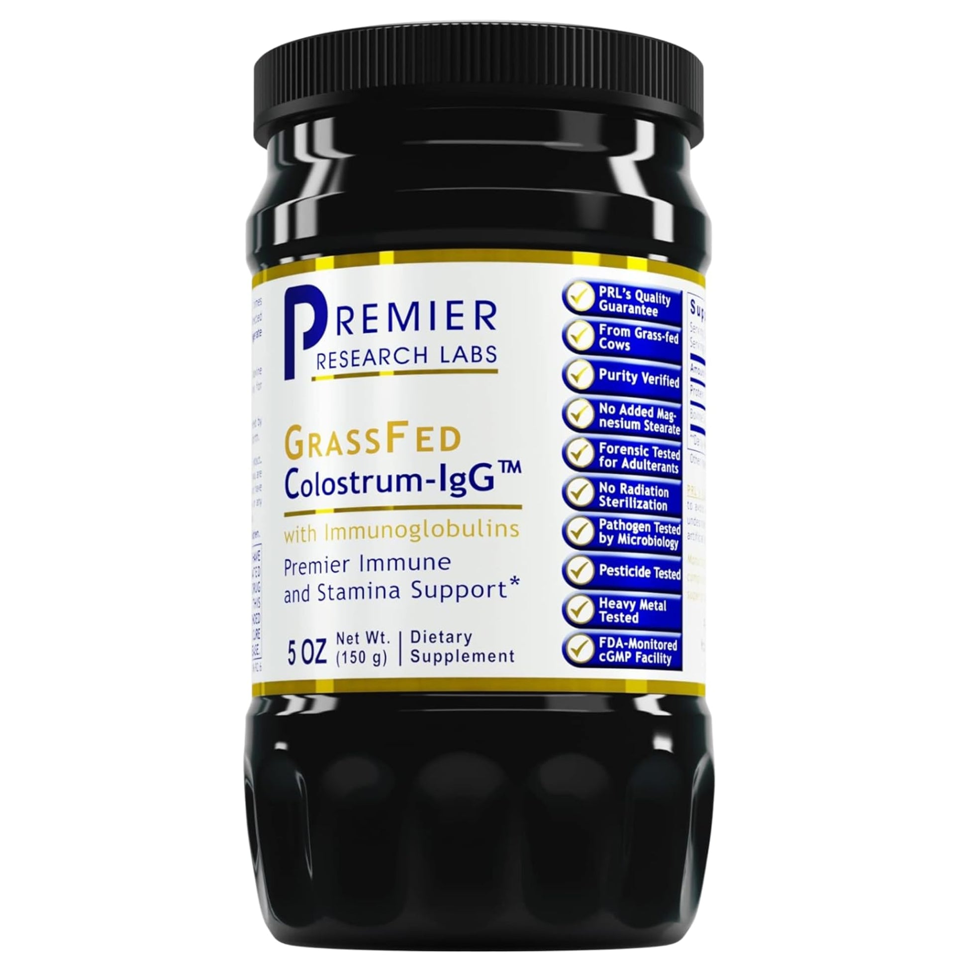 Premier Research Labs Colostrum-IgG Powder - Colostrum Supplement, Bovine Colostrum for Humans, Cow Colostrum for Immune Health, Superfood with Lactoferrin, Amino Acids, Nucleotides - 5 oz (150 g) Premier Research Labs buy supplements canada