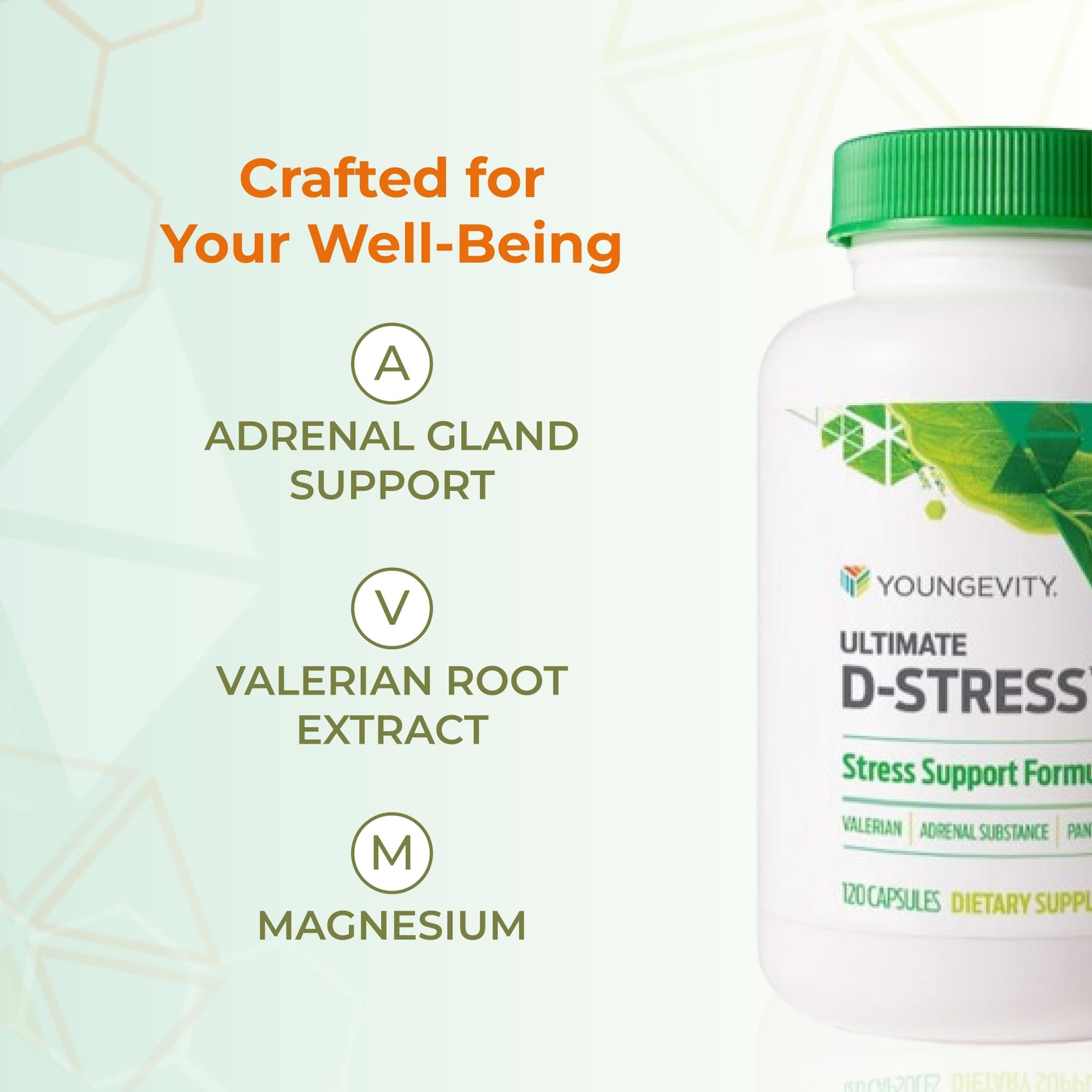 Youngevity Ultimate D-Stress™ – Natural Stress Relief Supplement with Magnesium, Valerian Root Extract, and B Vitamins – Supports Adrenal Health and Nervous System – 120 Capsules Youngevity buy supplements canada