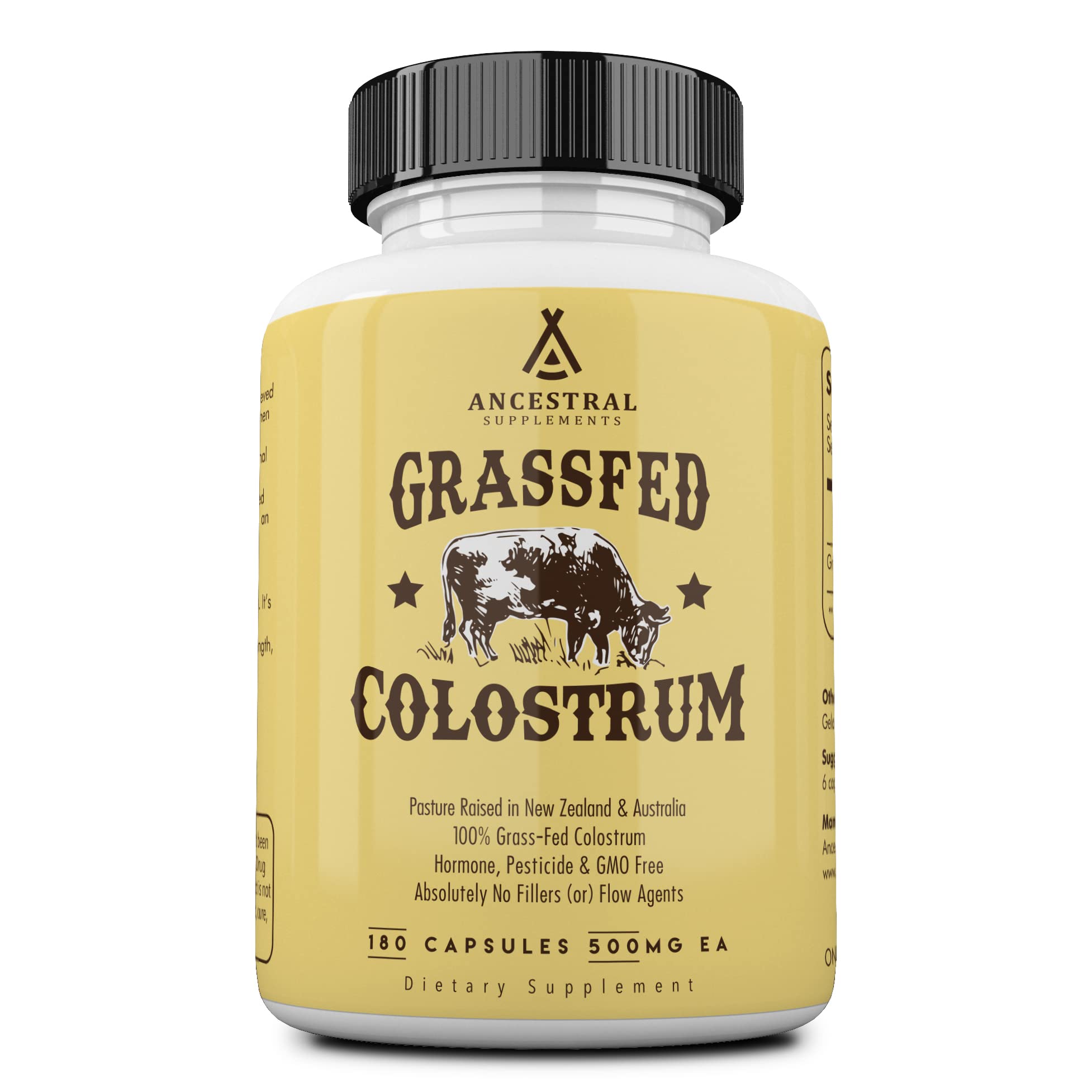 Ancestral Supplements Grass Fed Beef Colostrum Supplement, 3000 mg, 180 Capsules Ancestral Supplements buy supplements canada