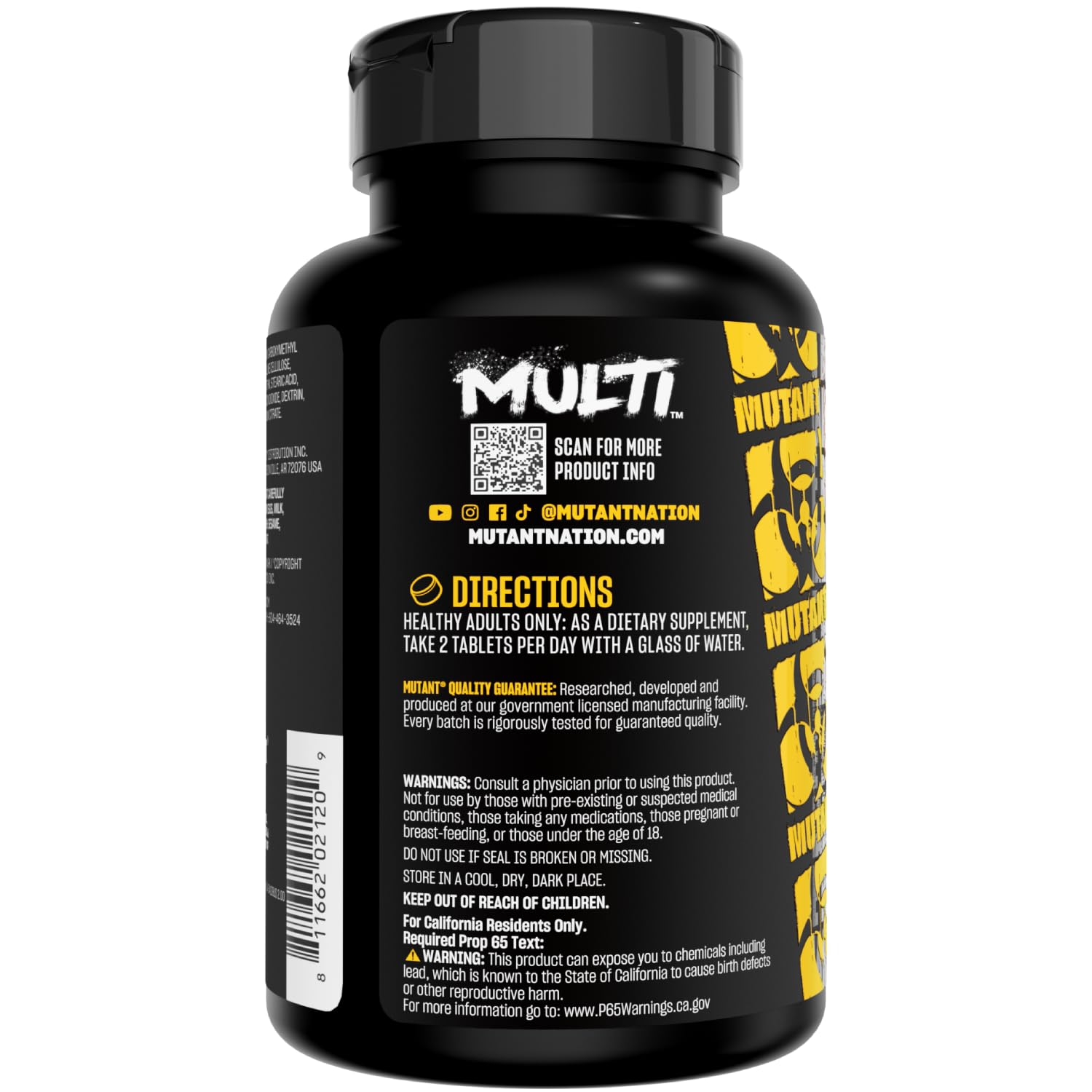 Mutant Multi - High Potency Vitamins with 75+ Ingredients Specifically Formulated for Heavy Lifting, 60 Tablets Mutant buy supplements canada