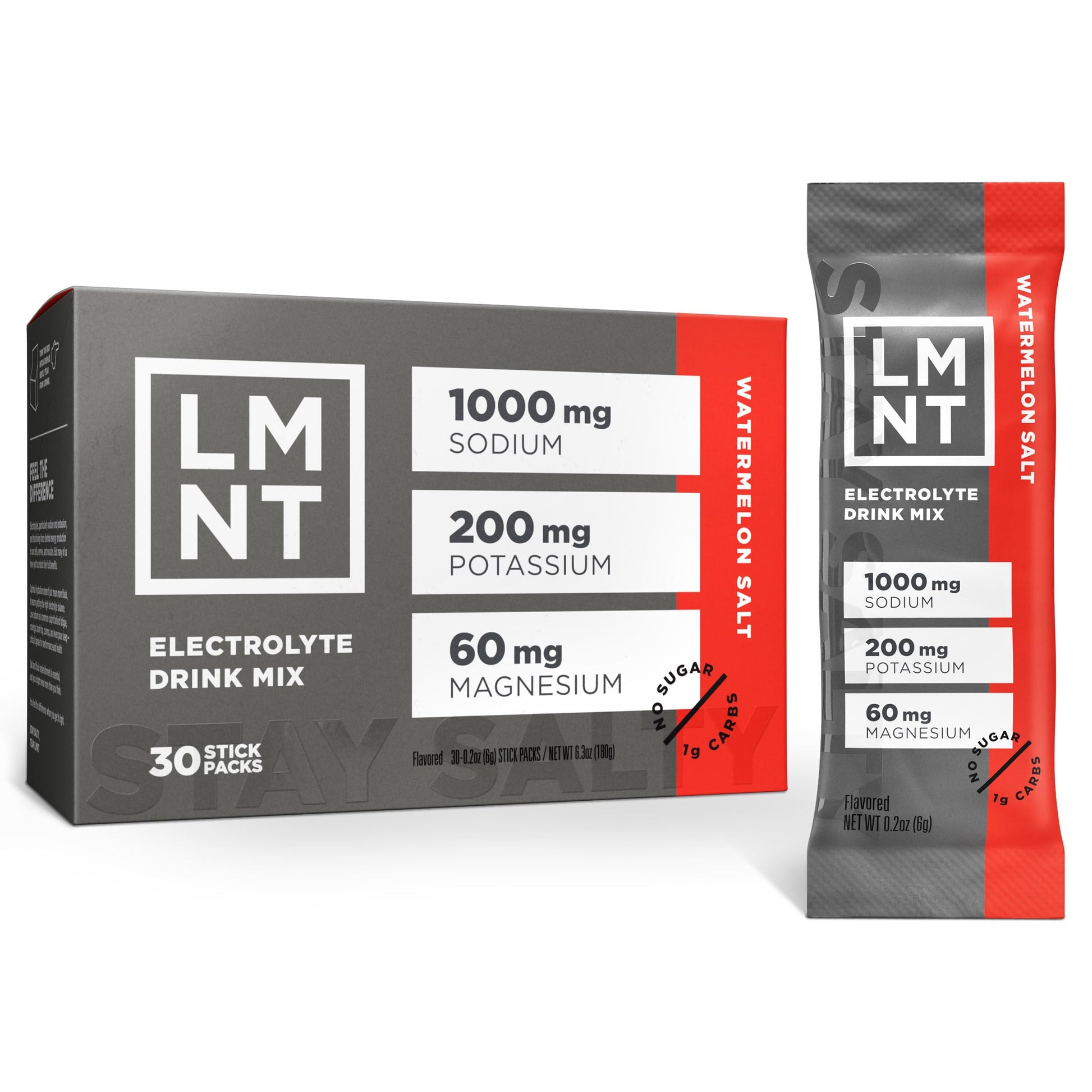 LMNT Zero Sugar Electrolytes - Watermelon Salt | Drink Mix | 30-Count Drink LMNT buy supplements canada