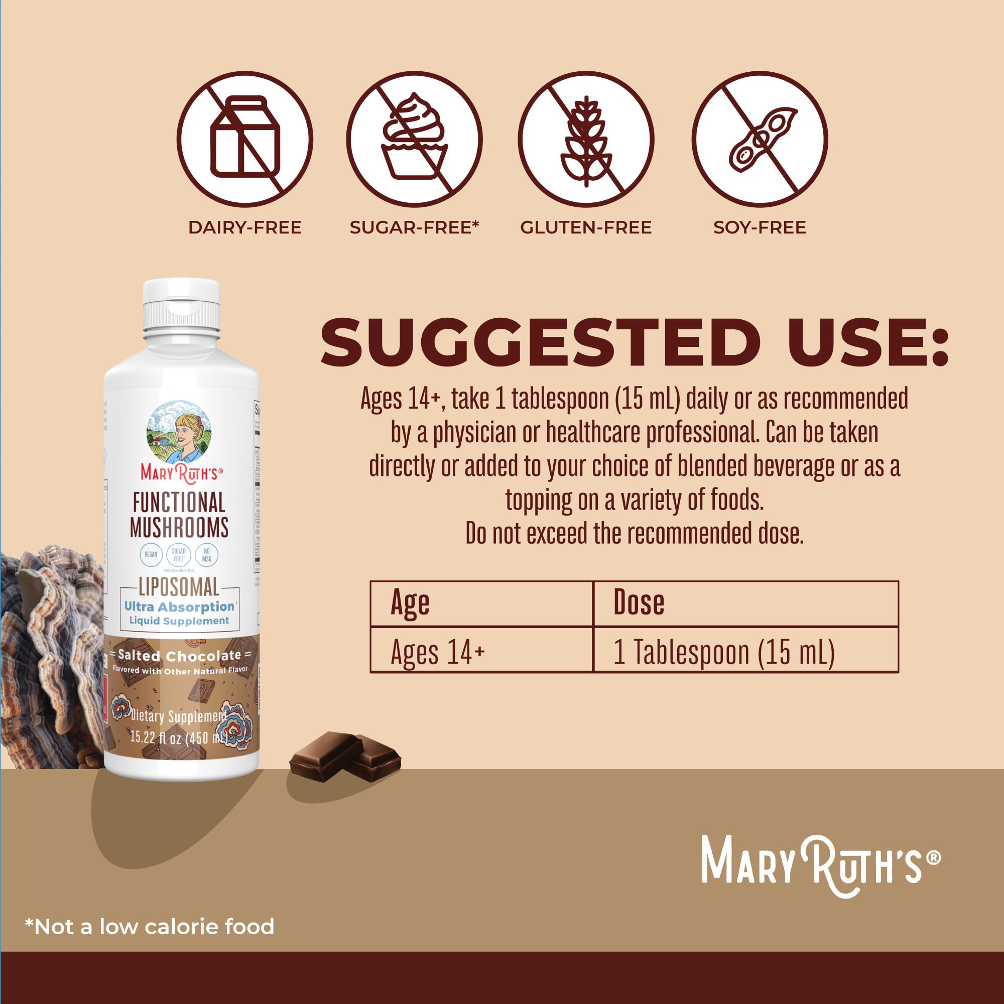 MaryRuth Organics Mushroom, Mushroom Supplement, Mushroom Liquid Vitamin, Reishi Mushroom Supplement for Immune Support, Turkey Tail Vitamin for Stress Relief, Vegan, Non-GMO, Gluten Free, 15.22 Fl Oz MARYRUTH'S buy supplements canada