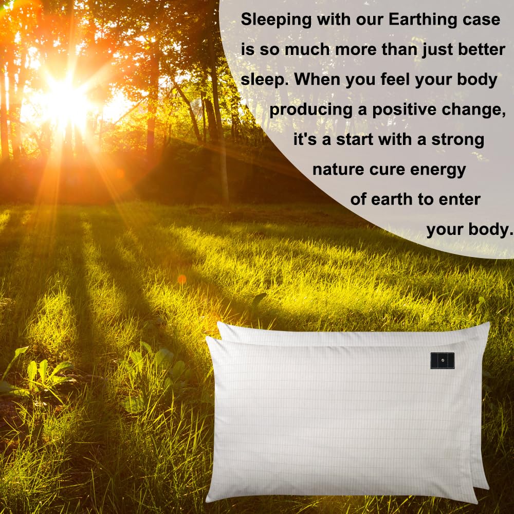 ibowee Grounding Piowcase 2 Pack, Conductive Pillowcase with US Cord for Natural Wellness ibowee buy supplements canada