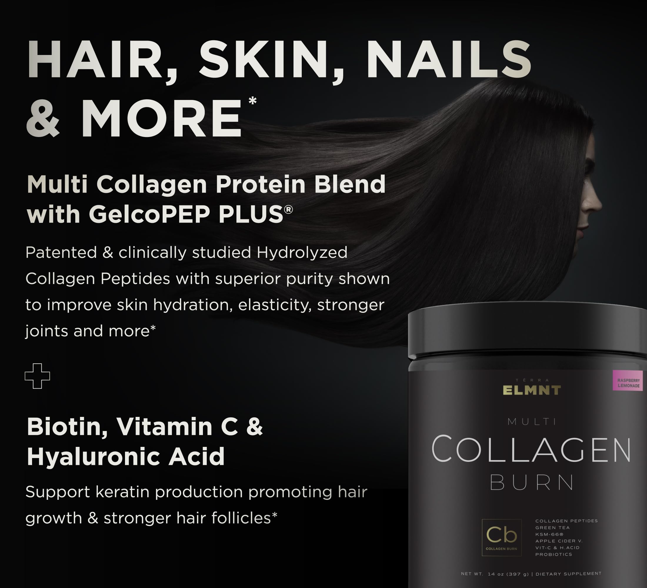 Super Collagen Burn - Premium Multi Collagen Powder for Women Weight Loss & Beauty TERRA ELMNT buy supplements canada