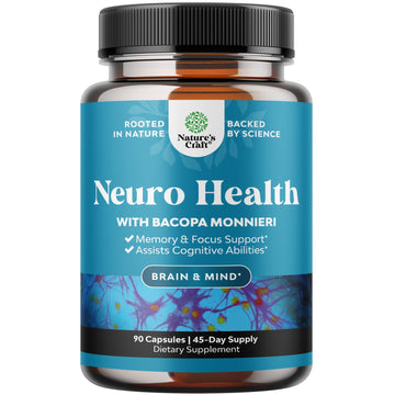 Nootropic Brain Supplement for Memory and Focus Support - Vitamins for Mental Support & Clarity with Bacopa Monnieri, VIT A, B6, Riboflavin, Niacin Natures Craft buy supplements canada