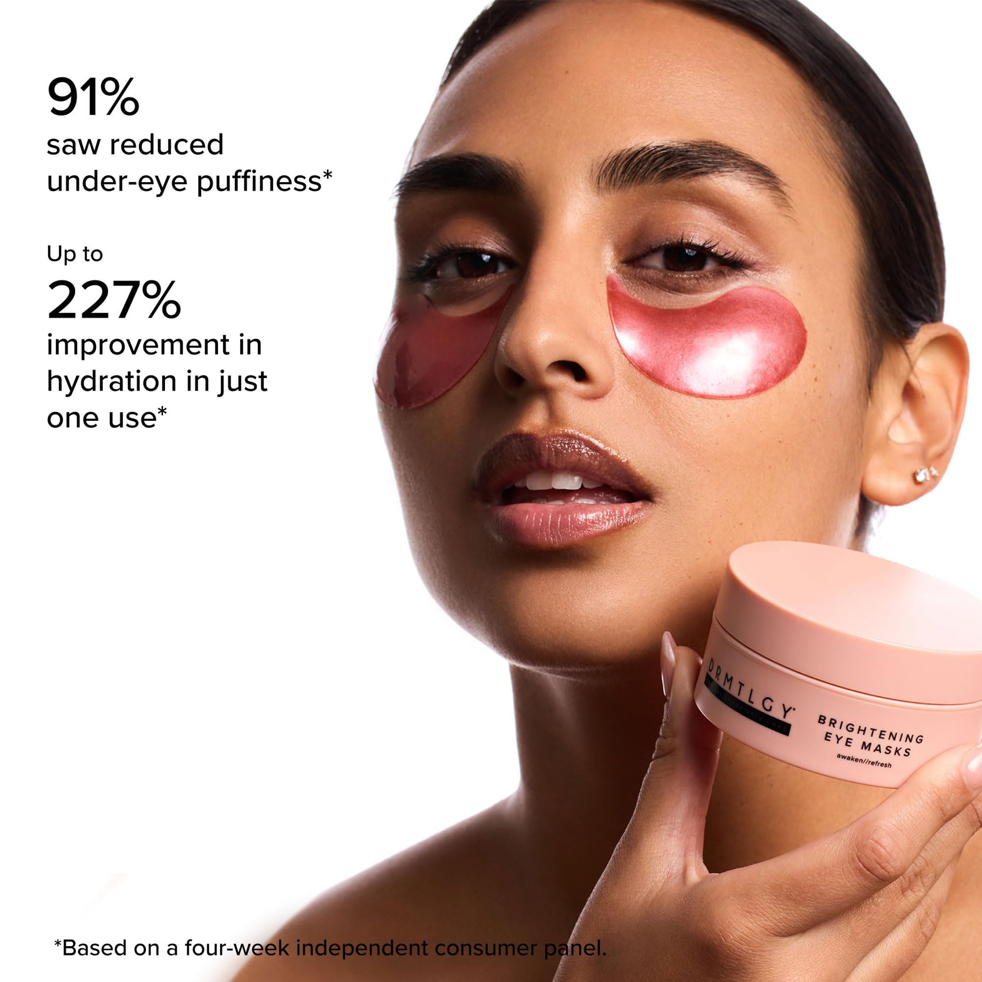 DRMTLGY Brightening Eye Masks – Biodegradable Hydrogel Under Eye Patches with Caffeine, Peptides, Hyaluronic Acid & Niacinamide DRMTLGY buy supplements canada