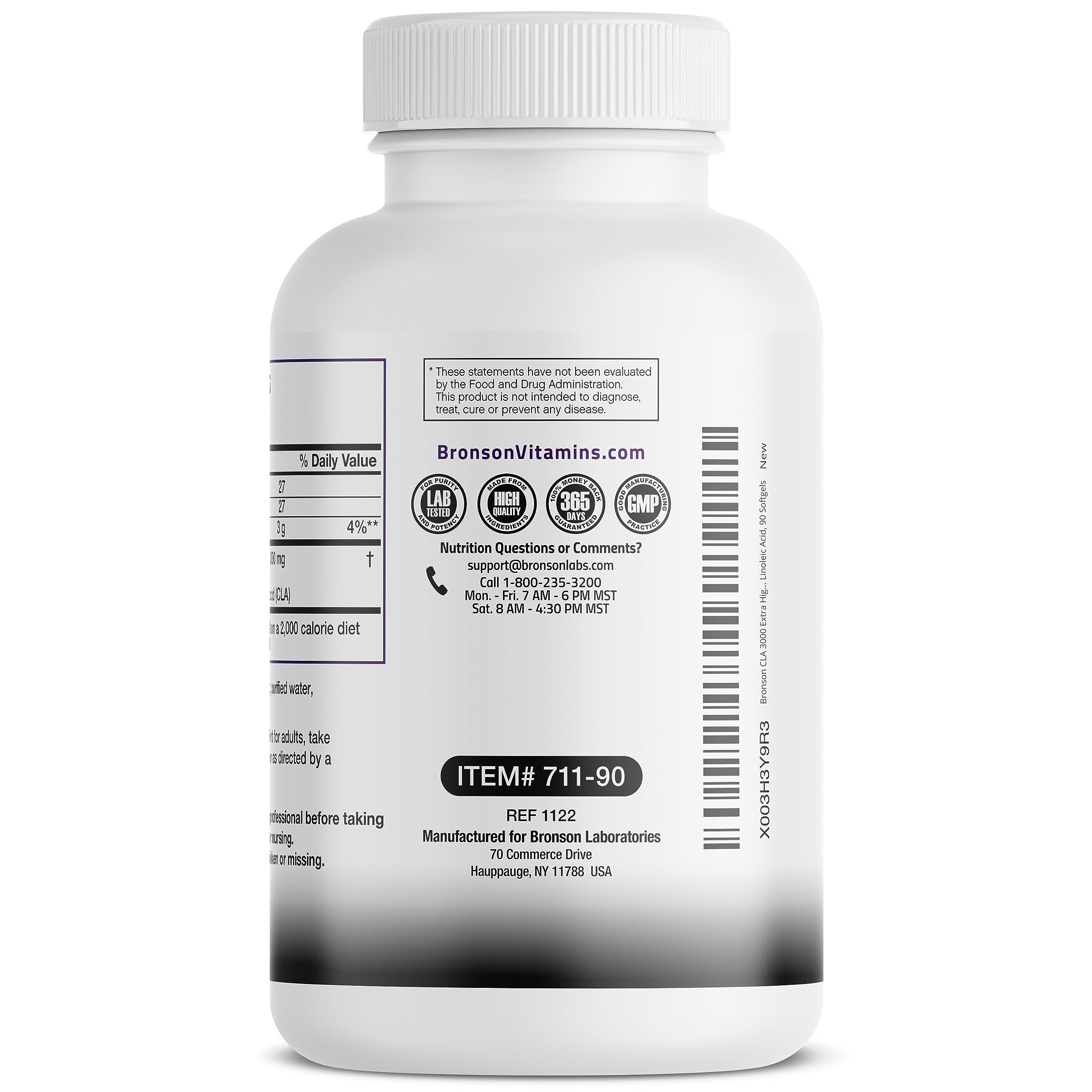 Bronson CLA 3000 Extra High Potency Supports Healthy Weight Managem Bronson buy supplements canada