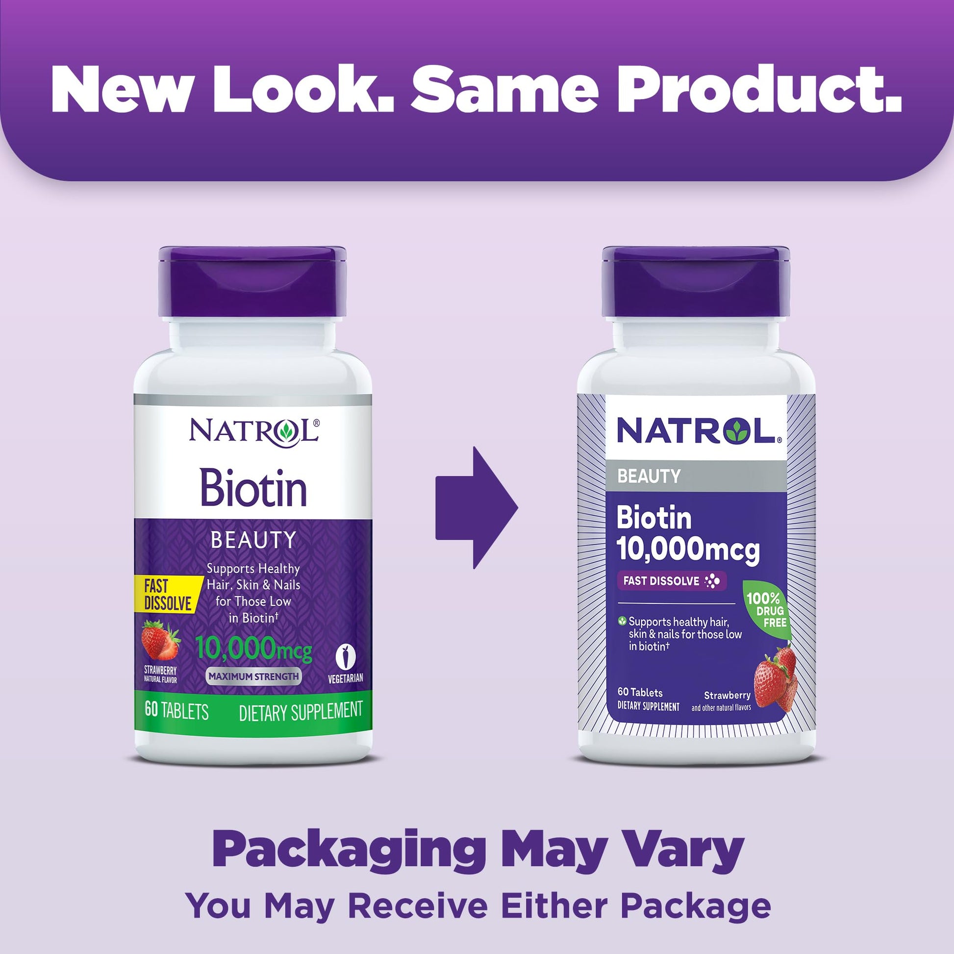 Natrol Biotin 10000mcg, 4X Faster Dissolve Supplement for Healthy Hair, Skin and Nails for Those Low in Biotin, Plus Energy Metabolism Support Natrol buy supplements canada