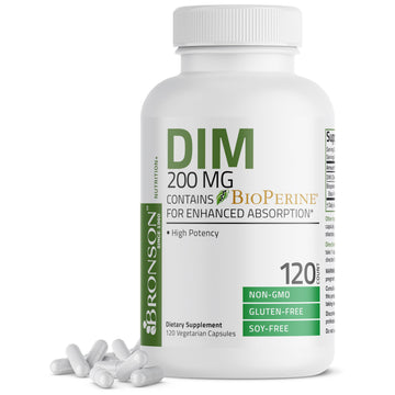 Bronson DIM Supplement 200 MG Diindolymethane with BioPerine for Enhanced Absorption, Estrogen Metabolism & Maintains Balanced Hormone Levels, 120 Vegetarian Capsules Bronson buy supplements canada