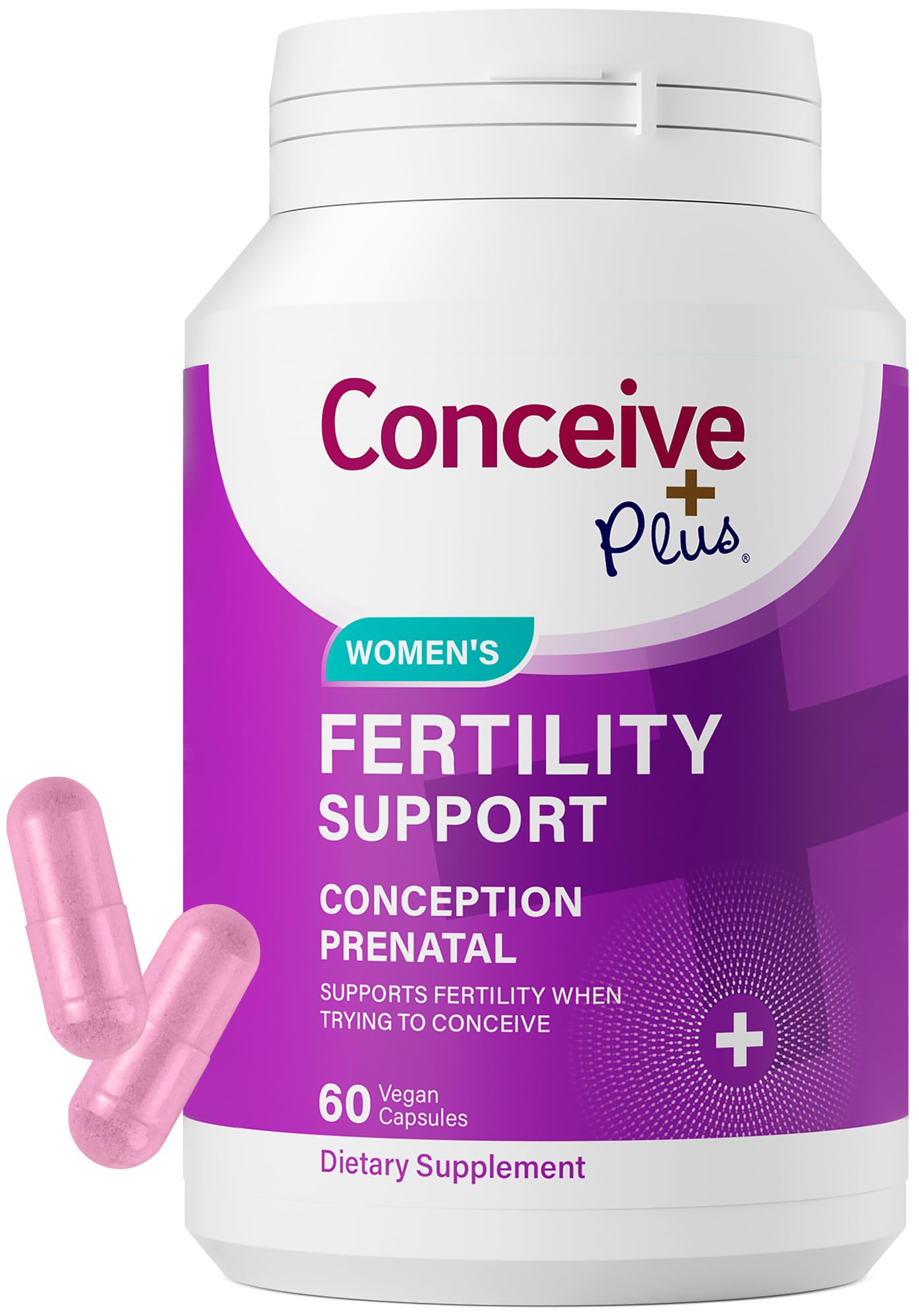 CONCEIVE PLUS Womens Fertility Support – Prenatal Multivitamin for Trying to Get Pregnant – Conception Blend, Hormonal Balance, Folate, Zinc, Thiamin, Riboflavin, Biotin – Non-GMO, Vegan – 30 Days CONCEIVE PLUS buy supplements canada