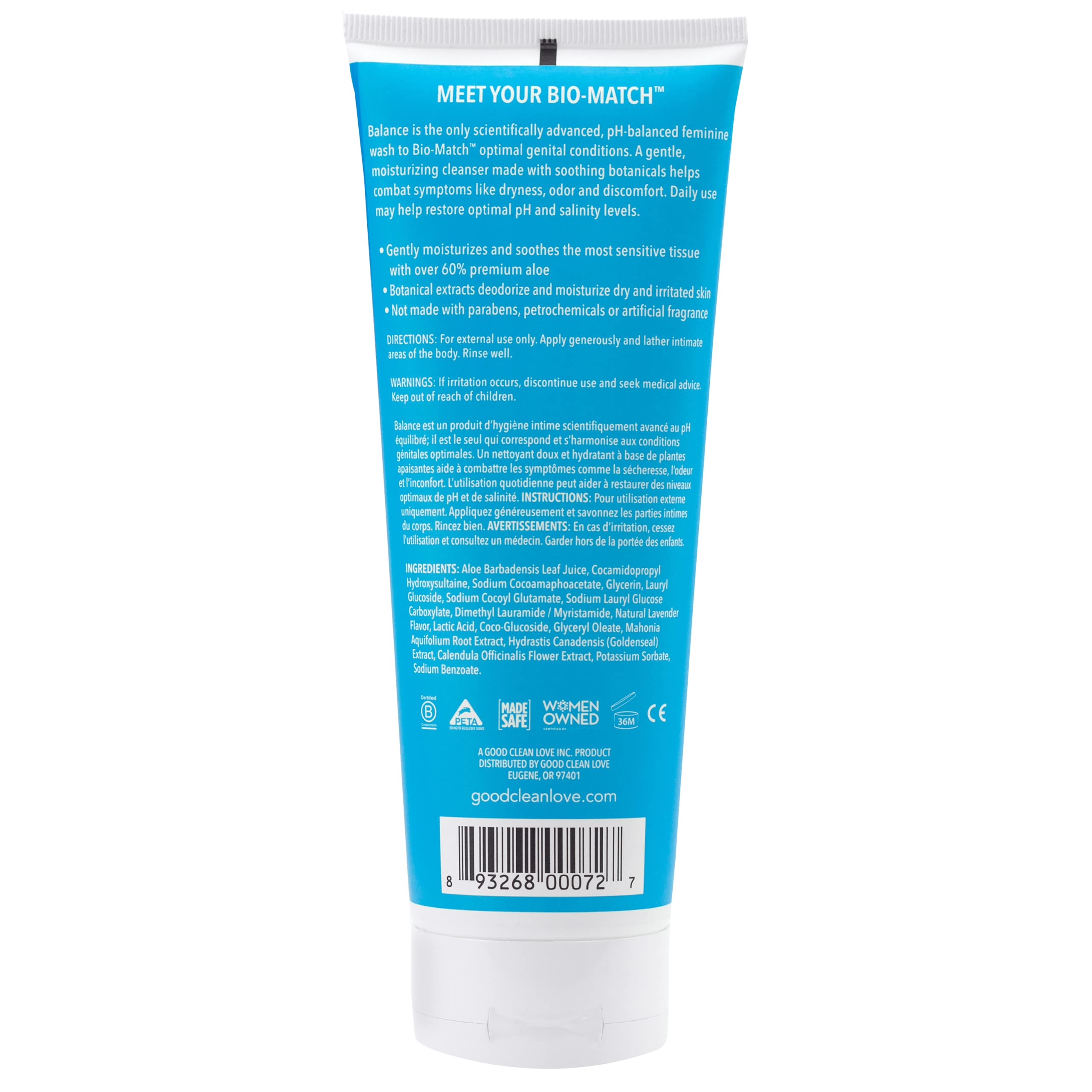 Good Clean Love Balance Moisturizing Wash, pH-Balanced Vaginal Soap for Women Good Clean Love buy supplements canada