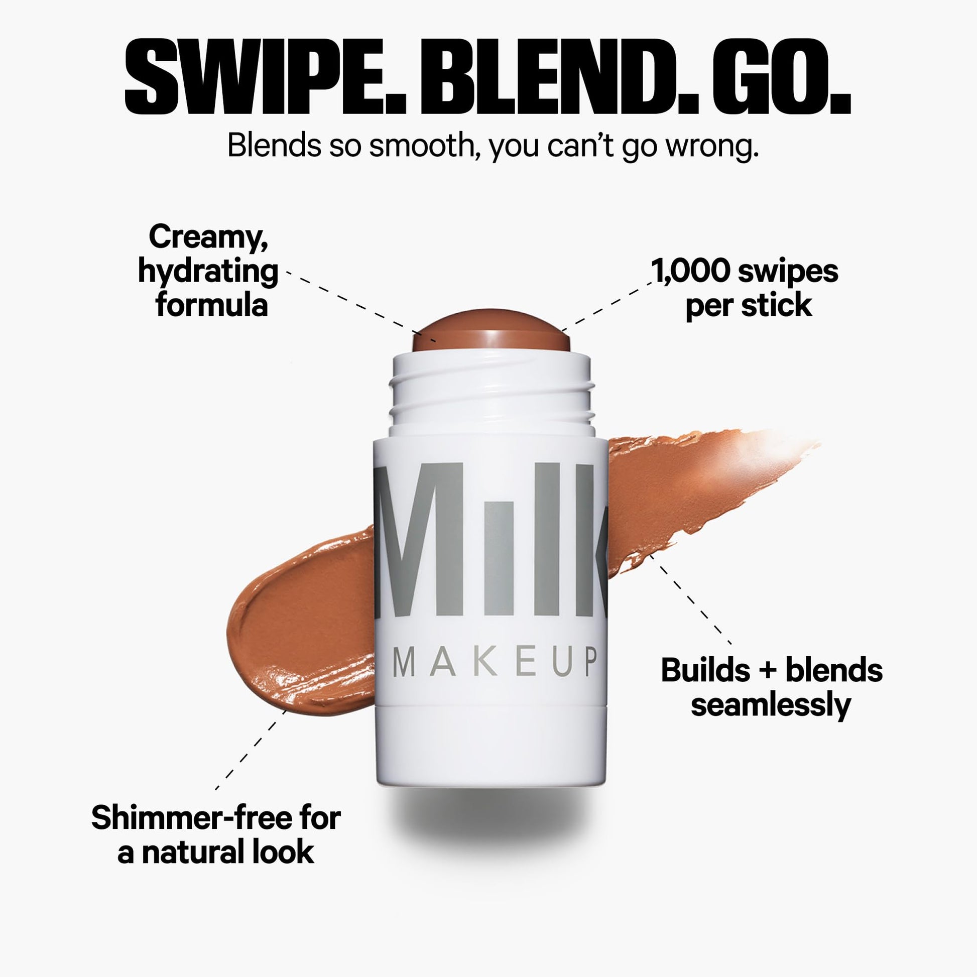 Milk Makeup Matte Bronzer – Buildable Cream Bronzer Stick with Mango Butter + Apricot Oil – Hydrating, Multi-Use Formula for a Sunkissed Glow – Baked, 0.19 oz Milk Makeup buy supplements canada