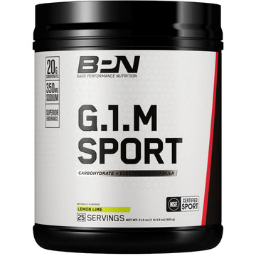 BARE PERFORMANCE NUTRITION, BPN G.1.M Go One More Sport, Endurance Training Fuel, Superior Carbohydrate & Electrolytes Powder Formula, Reduce Fatigue, Lemon Lime, 25 Servings BARE PERFORMANCE NUTRITION buy supplements canada