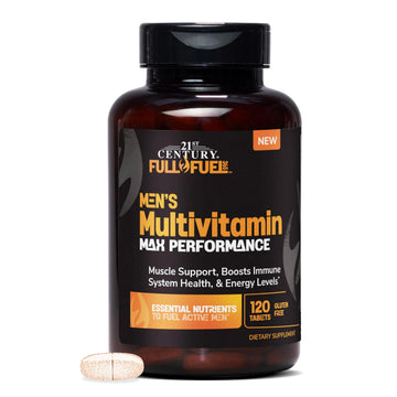 21st Century Full Fuel 365 Active Men’s Multivitamin, 120 Tablets, Daily Vitamins and Minerals for Energy, Muscle Support, Immune Health, No Gluten 21st Century buy supplements canada