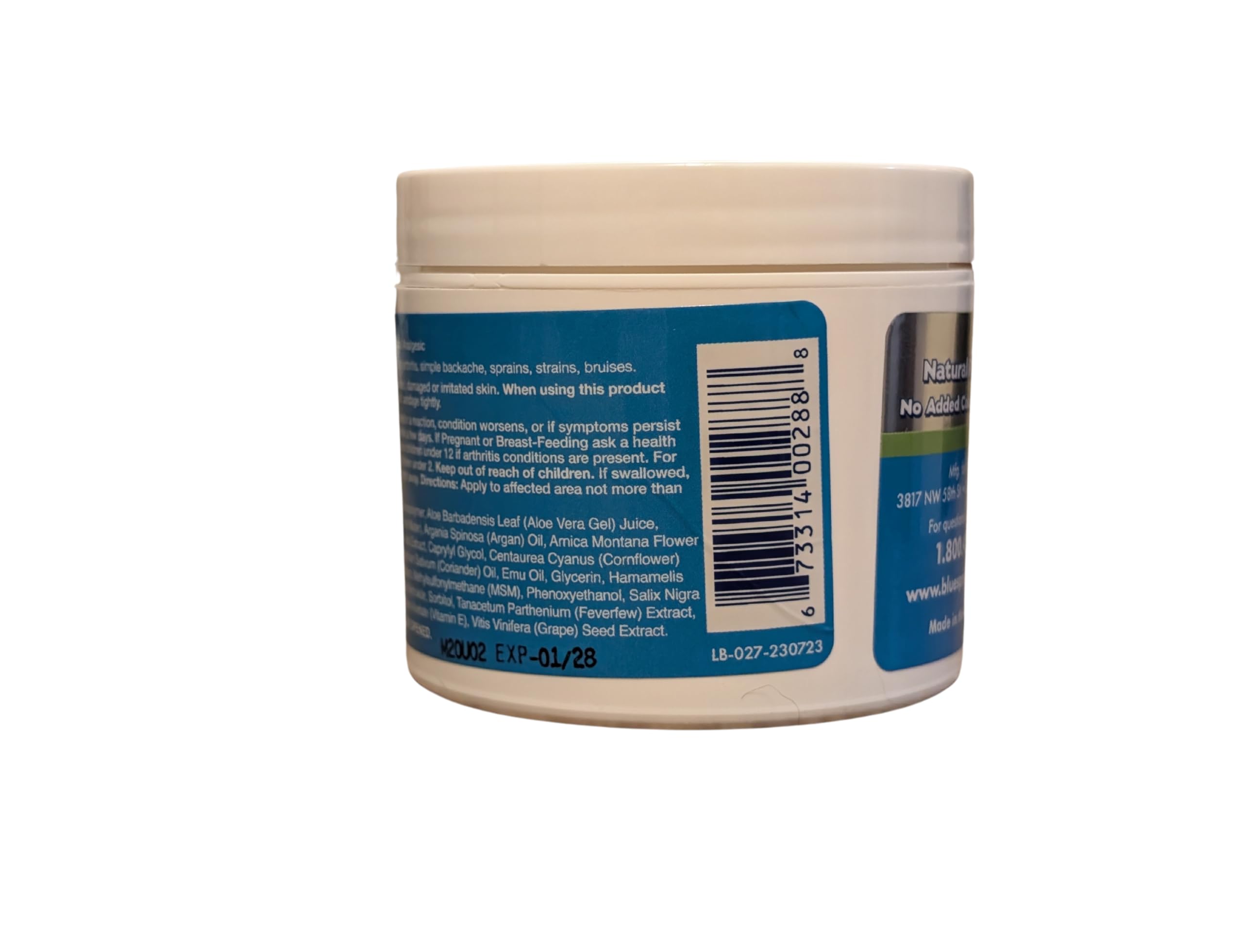 Back Pain Relief Cream with Emu Oil - Super White Stuff Natural Pain Reliever -Topical Cream for Muscle and Joint Pain Relief - Experience Sore Muscle Relief in 5 Minutes - 4 oz Emu Therapy buy supplements canada