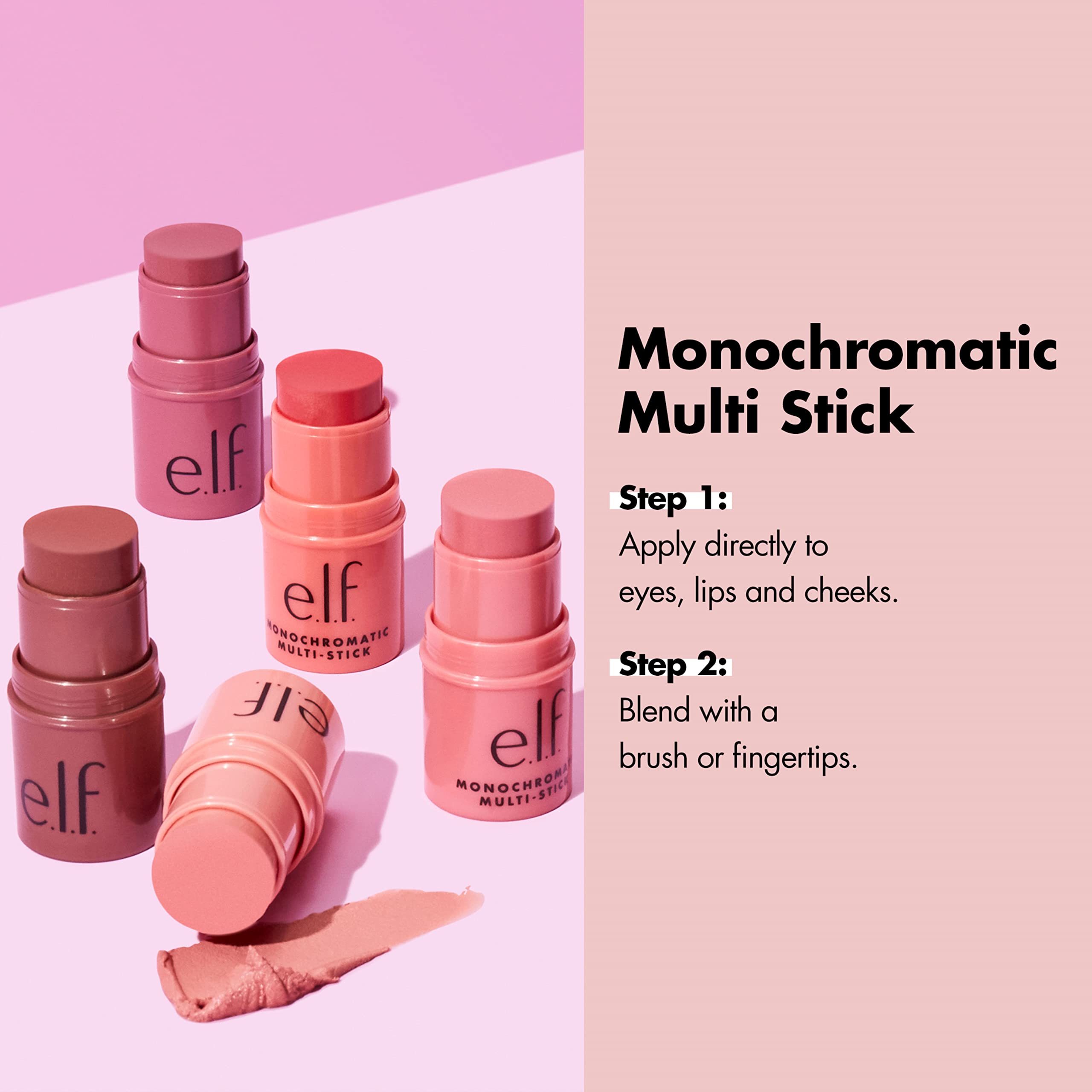 e.l.f., Monochromatic Multi Stick, Creamy, Lightweight, Versatile, Luxurious, Adds Shimmer, Easy To Use On The Go, Blends Effortlessly, Sparkling Rose, 0.17 Oz e.l.f. buy supplements canada