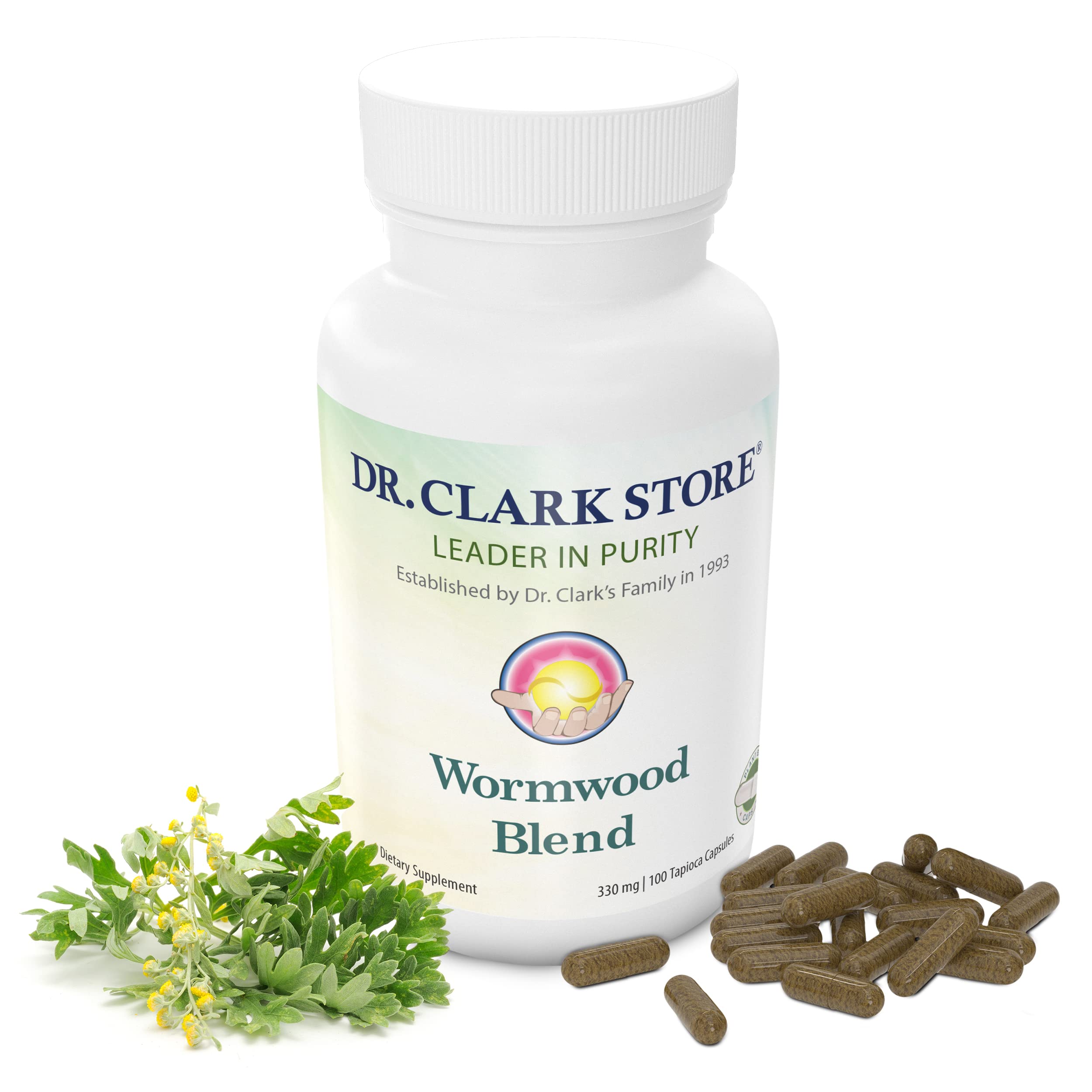 Dr Clark Superblend Wormwood Capsules - Vegetarian 330 mg, 100 Capsules - Wormwood Herb Without Artificial Preservatives, Wormwood Combination with Quassia Dr Clark Store buy supplements canada