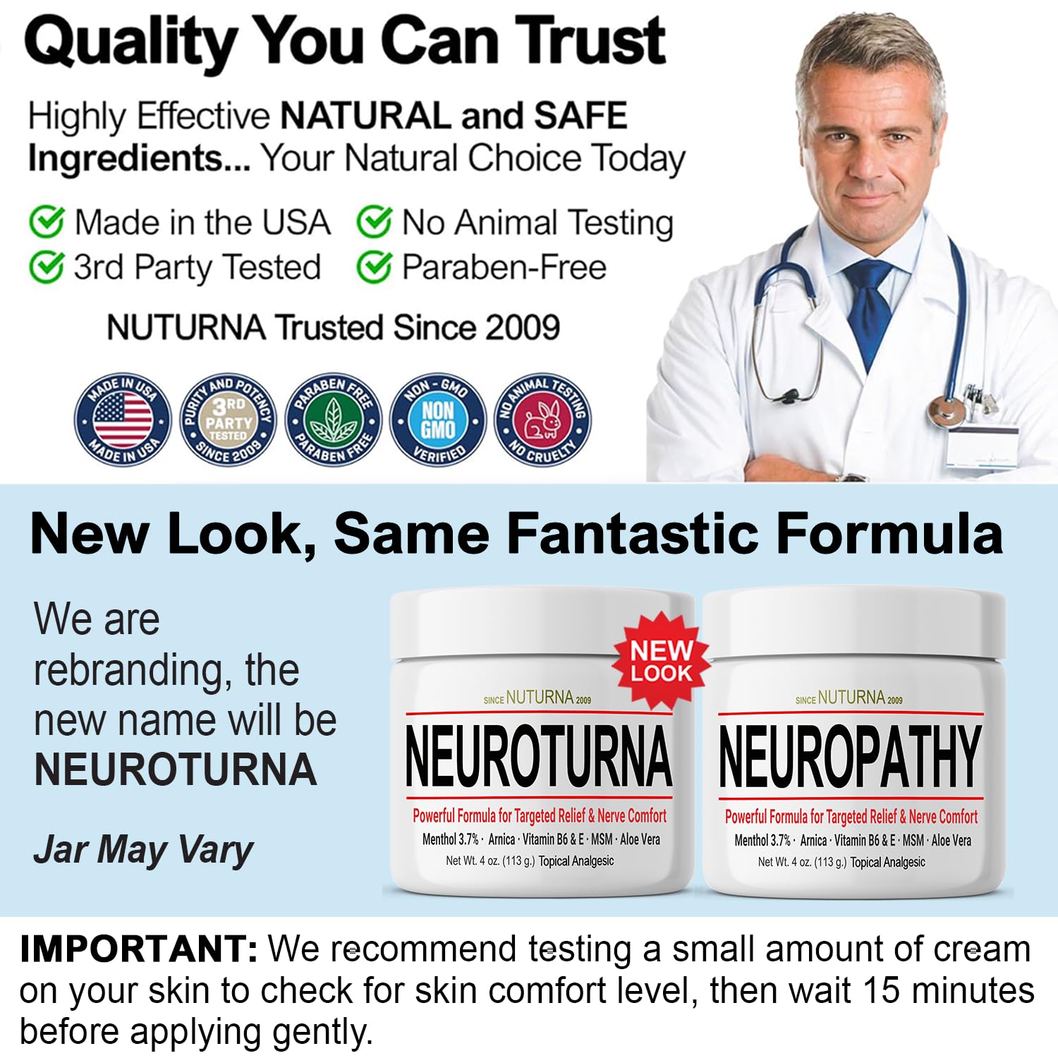 Nuturna Nerve Cream - Fast Acting Comfort for Feet, Hands, Legs & Toes - Ultra Strength Menthol, Arnica, Aloe Vera, MSM - Cooling Soothing Comfort - Non-Greasy, Paraben-Free - 4 oz Nuturna buy supplements canada