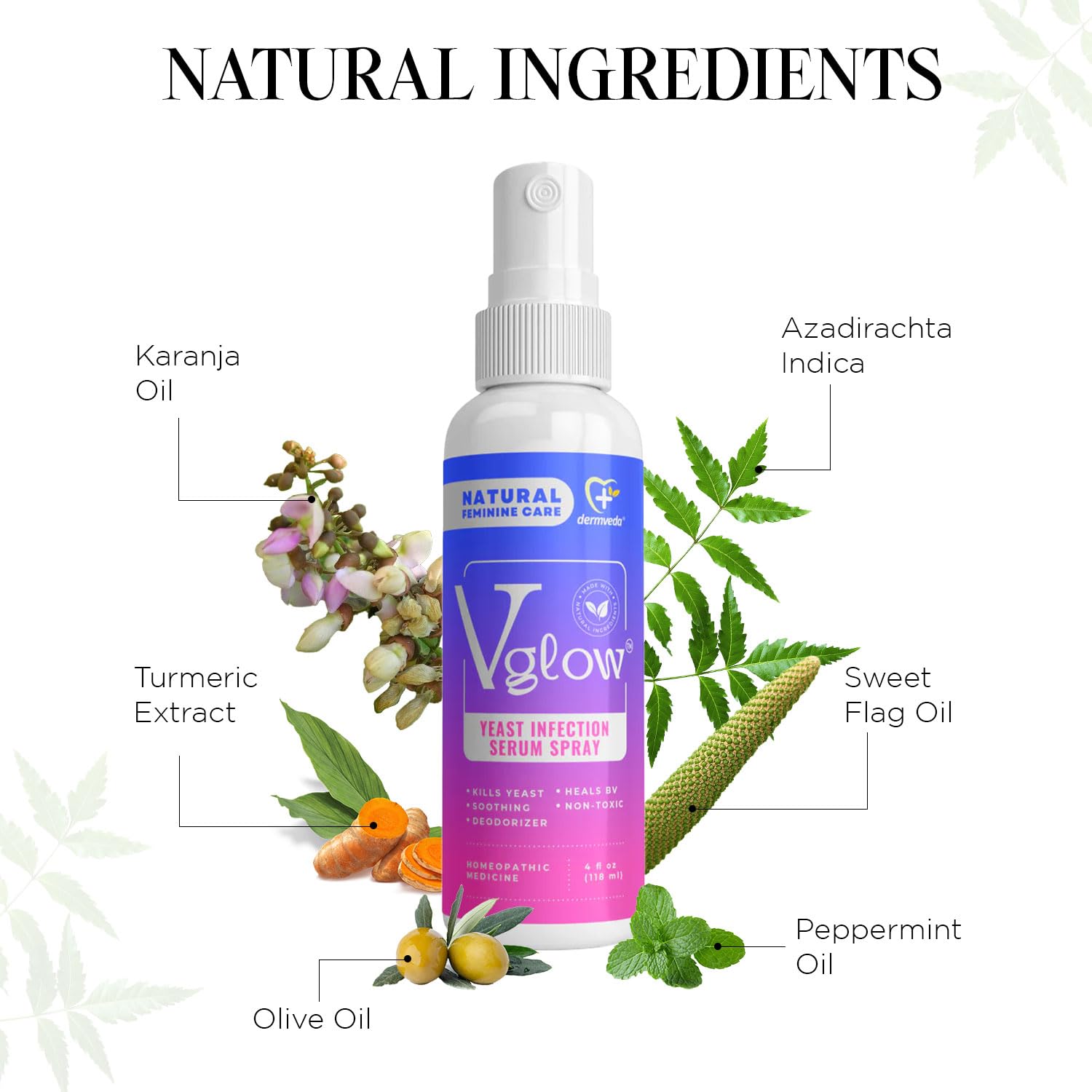 Dermveda Boric Acid BV Relief for Women - Natural Yeast Infection, Odor, Itch Relief Solution - Treats Yeast Infection Symptoms with Effective Boric Acid Formula. Dermveda buy supplements canada