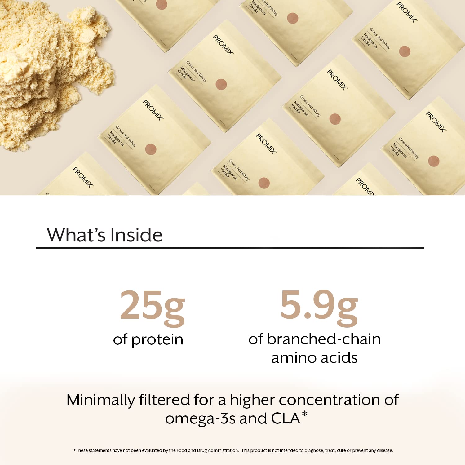 Promix Whey Protein Powder, Vanilla - 5lb Bulk - Grass-Fed & 100% All Natural ProMix Nutrition buy supplements canada
