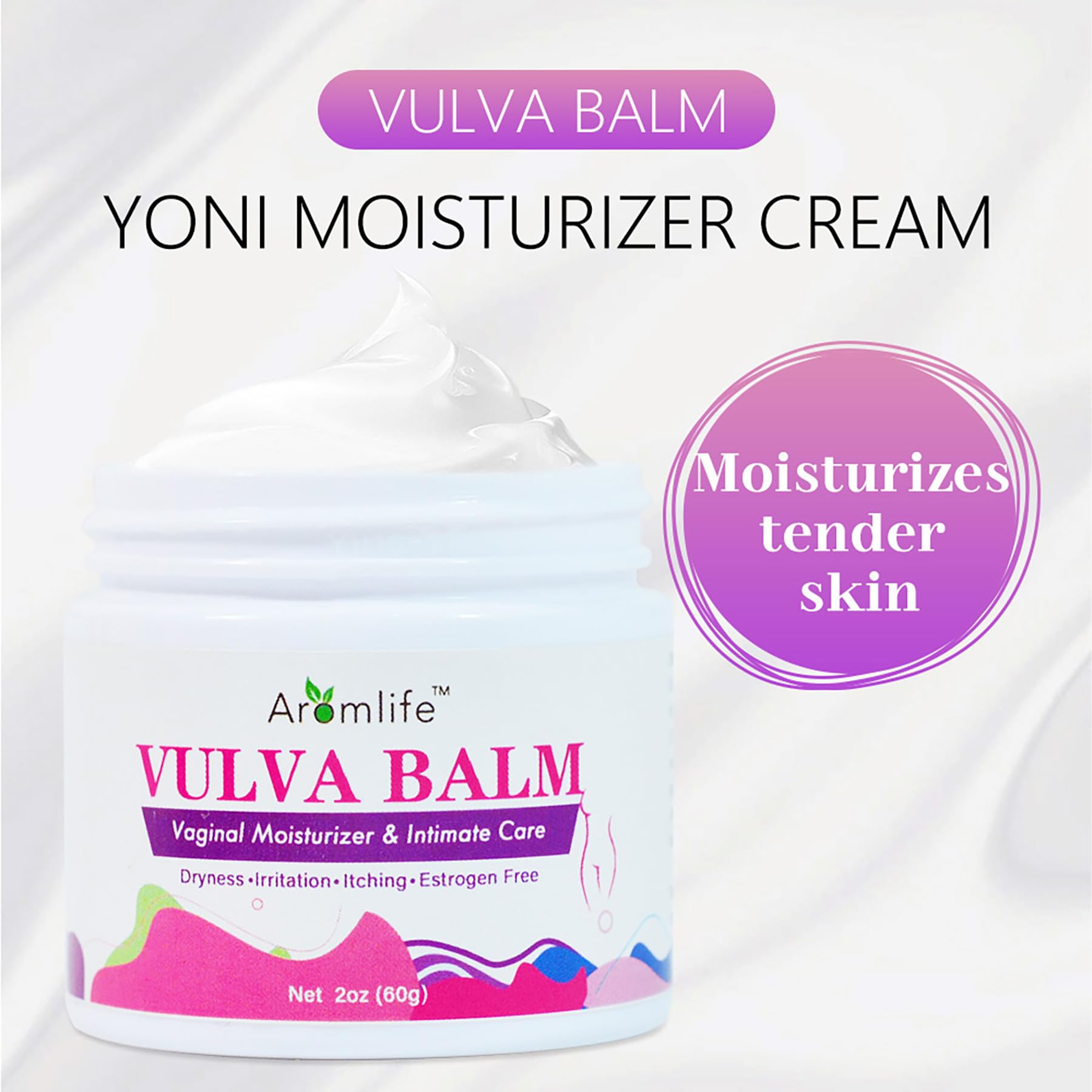 Aromlife Vulva Moisture Balm Cream, for Female Dryness Cure and Support Itching Irritation, Aromlife buy supplements canada
