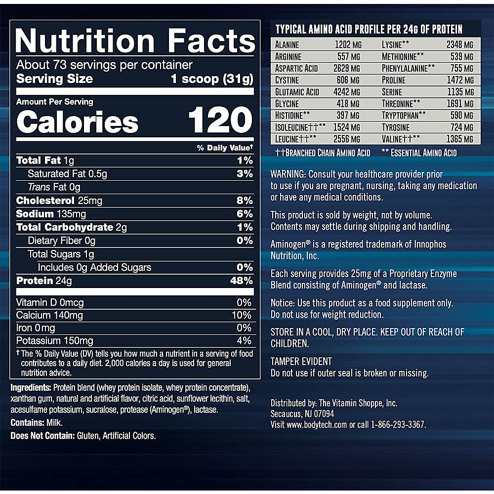 BODYTECH Whey Tech Pro 24 Protein Powder - Protein Enzyme Blend with BCAA's to Fuel BODYTECH buy supplements canada