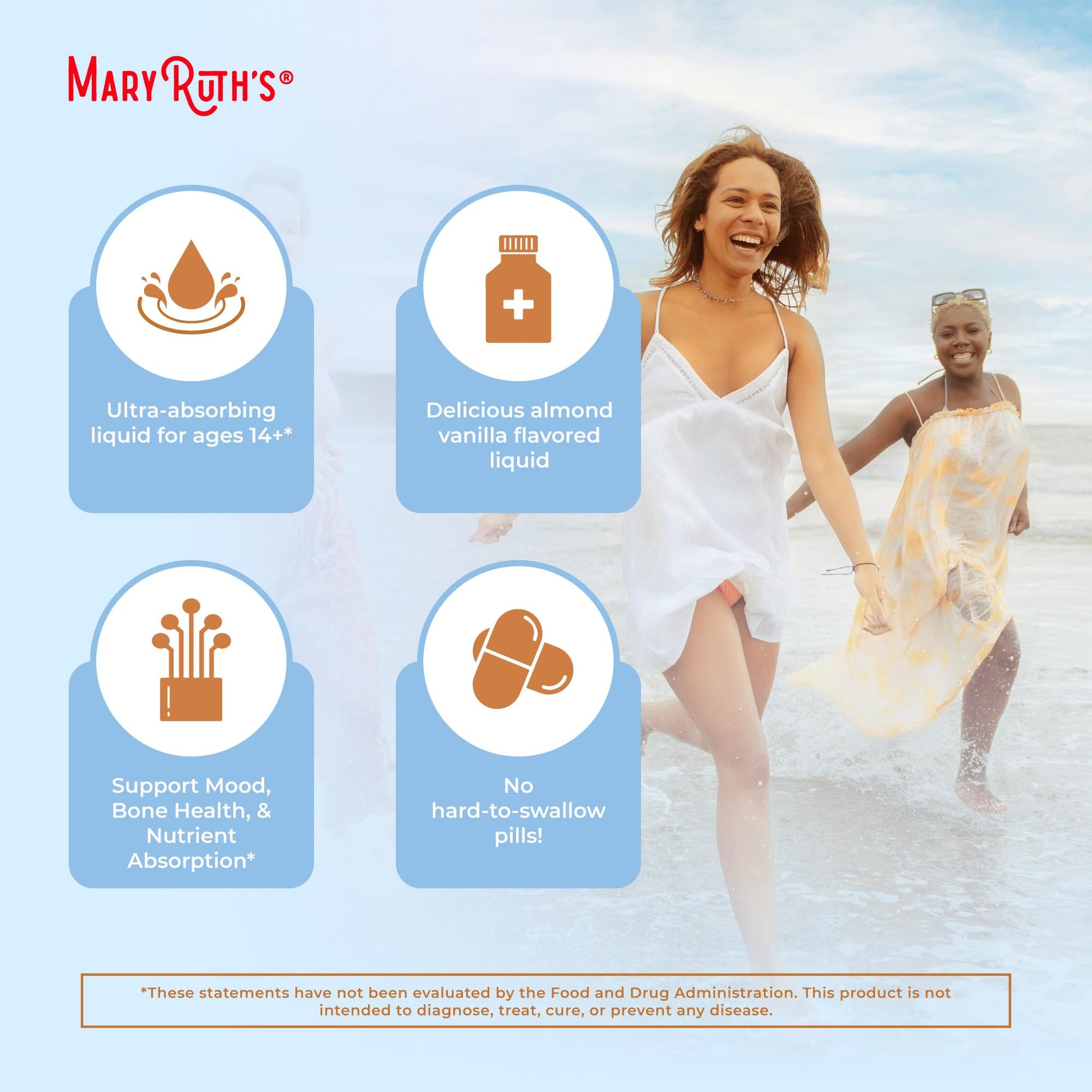 MaryRuth Organics Magnesium Liposomal| Magnesium Supplement | Magnesium Bisglycinate | Muscle & Bone Support | Mood Support Vitamin | Vegan | Non-GMO | Gluten Free | 15.22 Fl Oz | 30 Servings MARYRUTH'S buy supplements canada