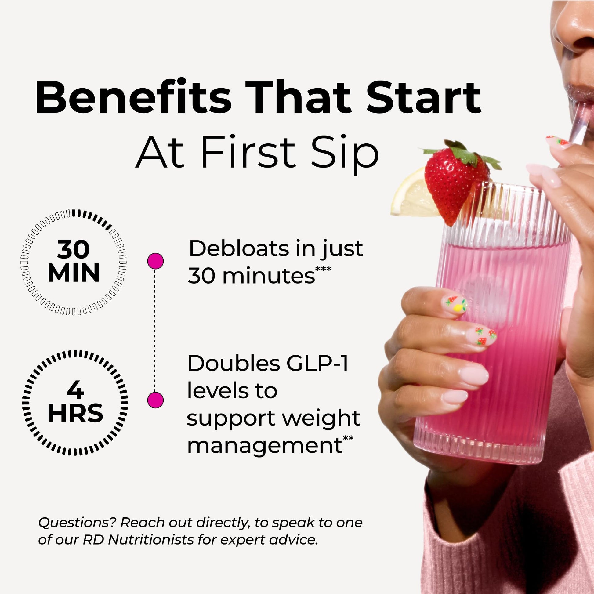 HUM Flatter Me Fiber Supplement for Women & Men, Prebiotics & Digestive Enzymes to Support Weight & Bloating, Digestive & Gut Health, Fiber Powder Drink Mix, Strawberry Lemon - 10 Servings HUM buy supplements canada
