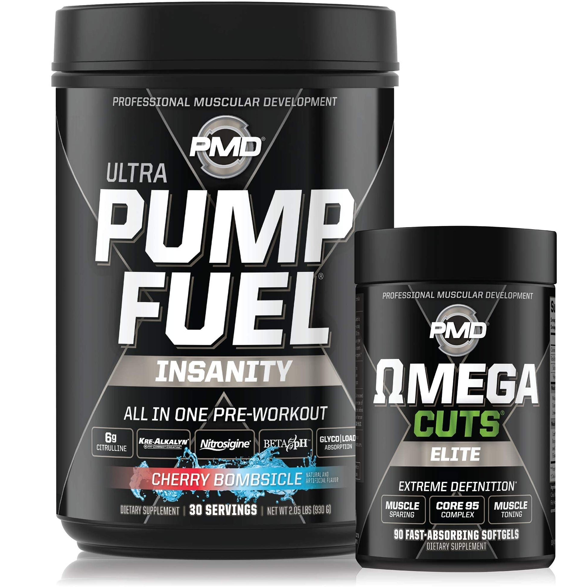 PMD Sports Ultra Pump Fuel Insanity - Pre Workout - Cherry Bombsicle (30 Servings) PMD buy supplements canada