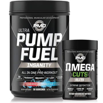 PMD Sports Ultra Pump Fuel Insanity - Pre Workout - Cherry Bombsicle (30 Servings) PMD buy supplements canada